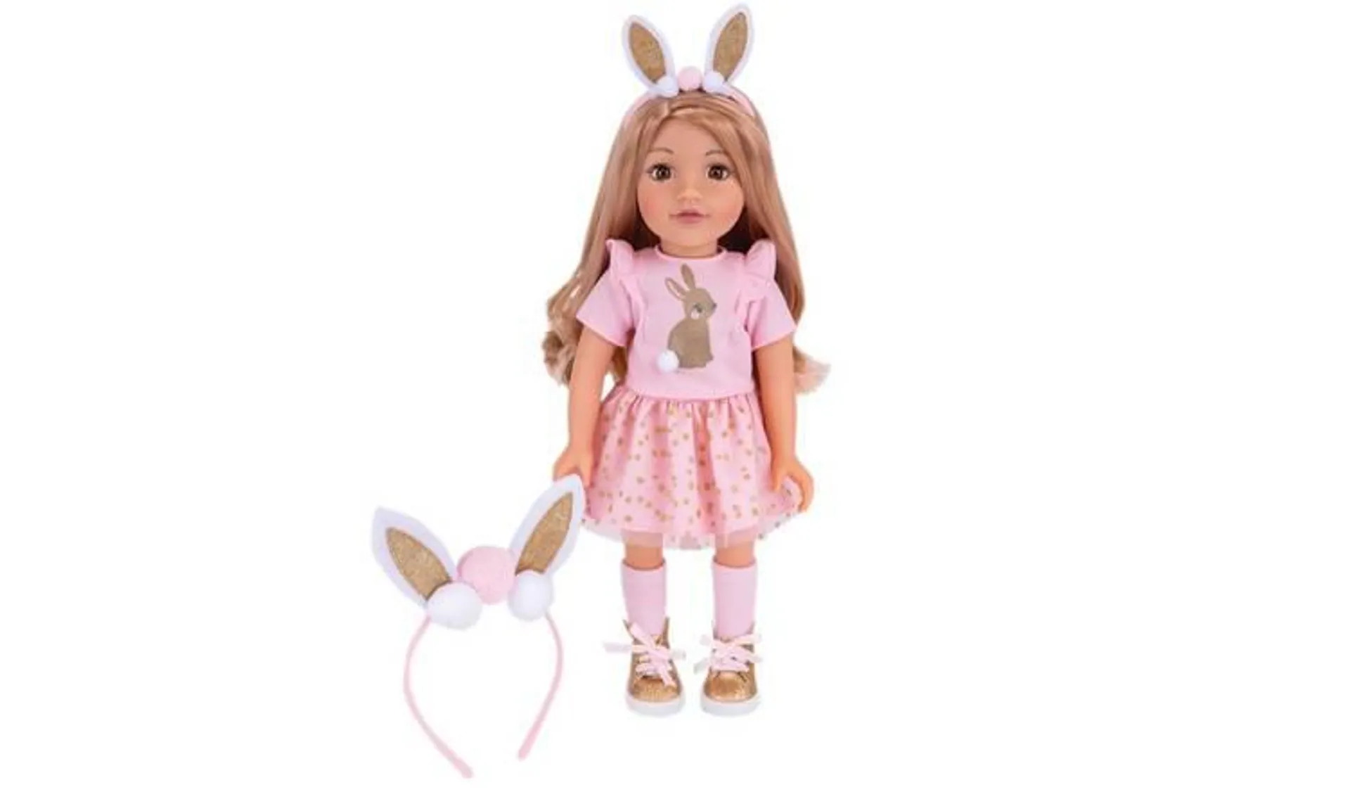 DesignaFriend Bunny Dolls Outfit with Twinning Headband