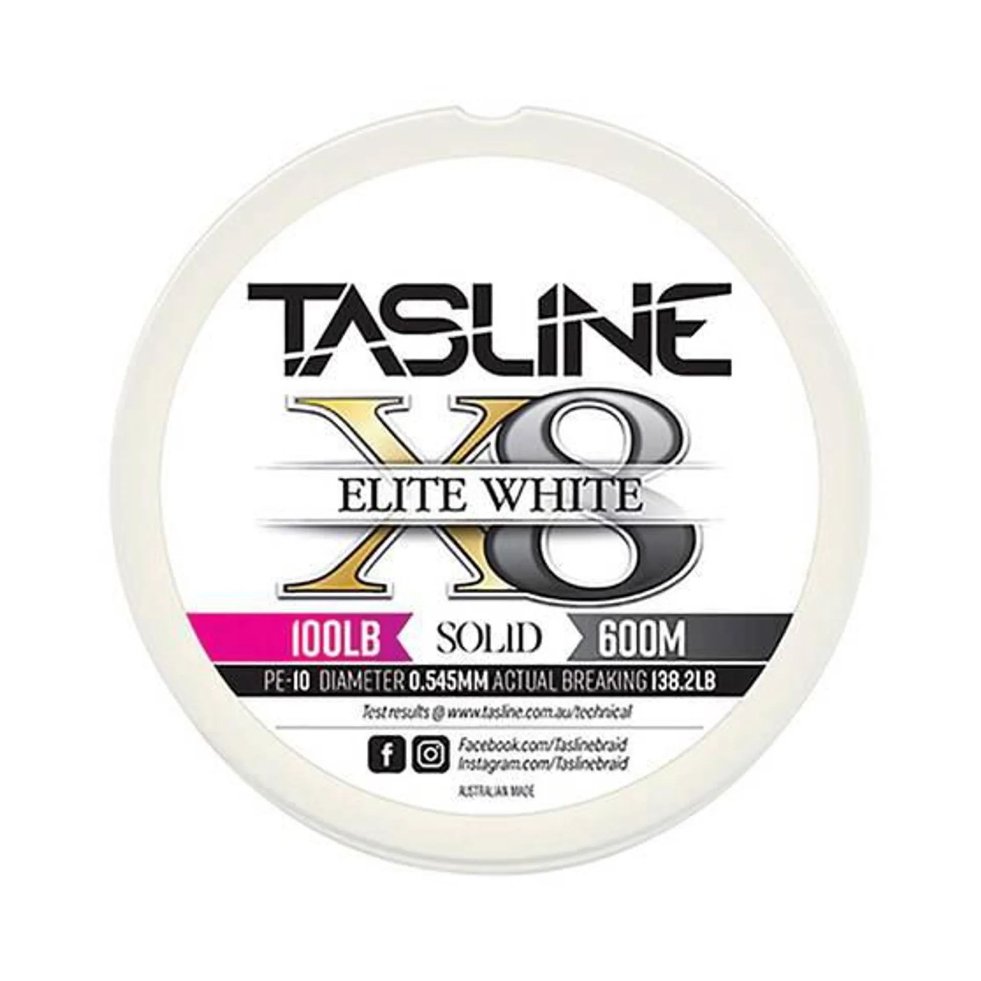 Tasline Elite X8 Braid Line 600m