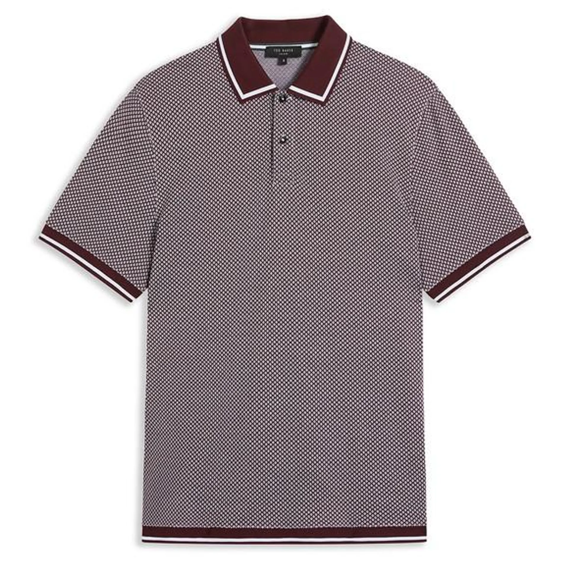 Affric Regular Geo Textured Polo Shirt
