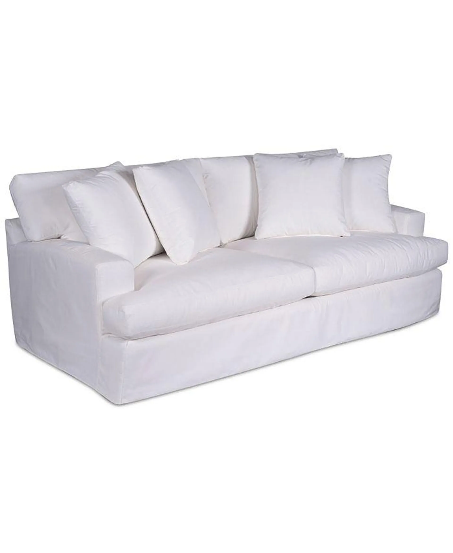 Brenalee 93" Performance Fabric Slipcover Sofa with Four Pillows