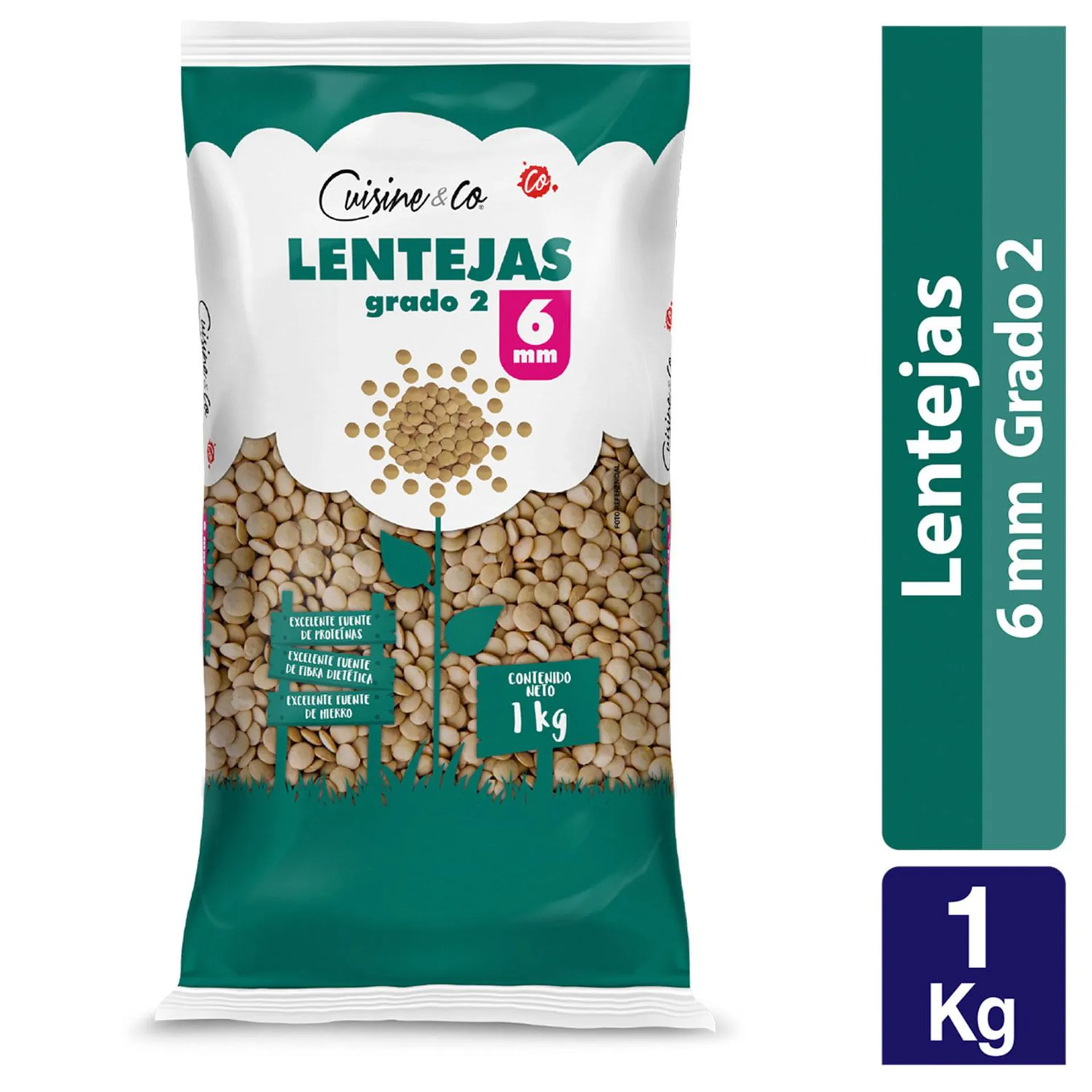 Lentejas 6 mm 1 kg