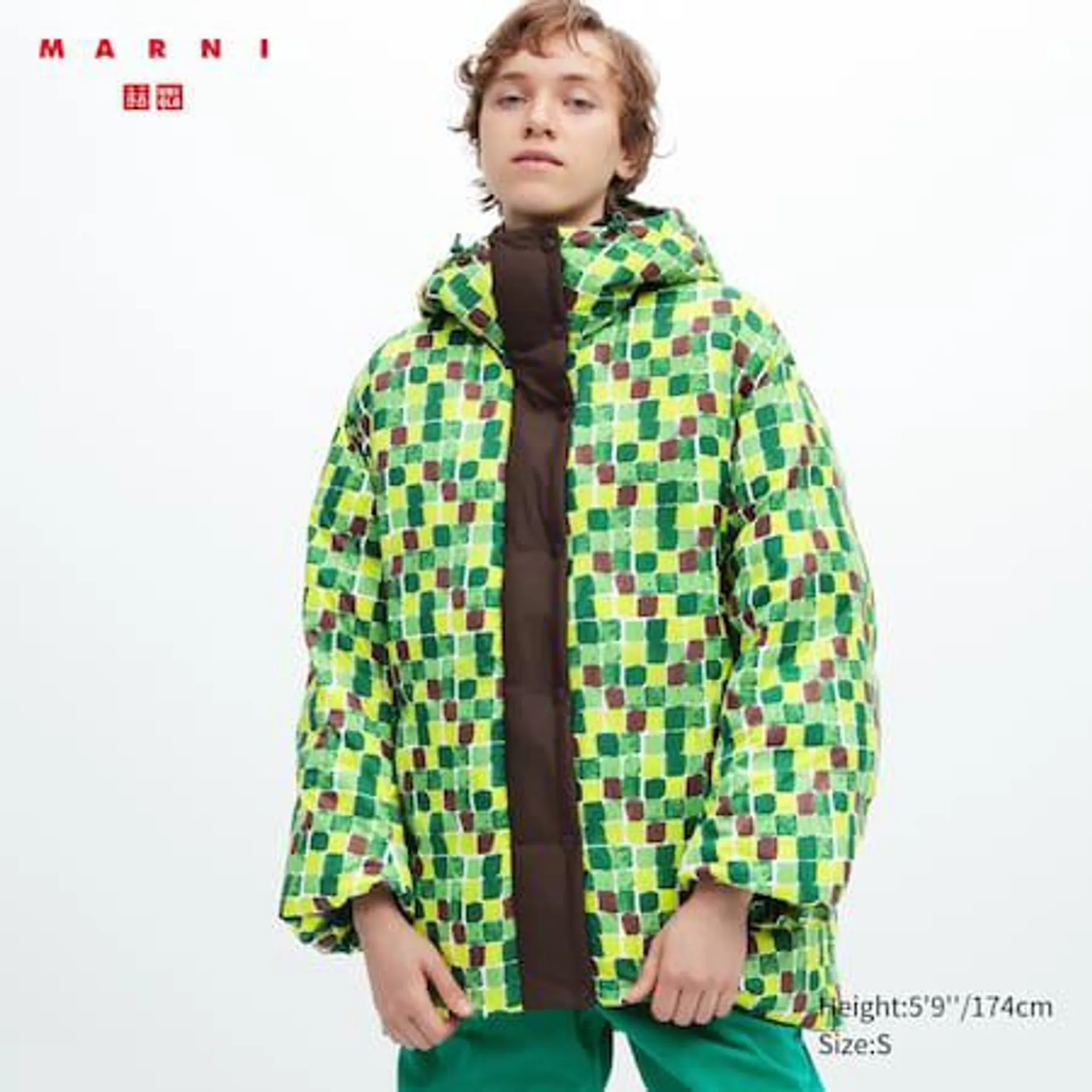 Marni Down Printed Oversized Coat