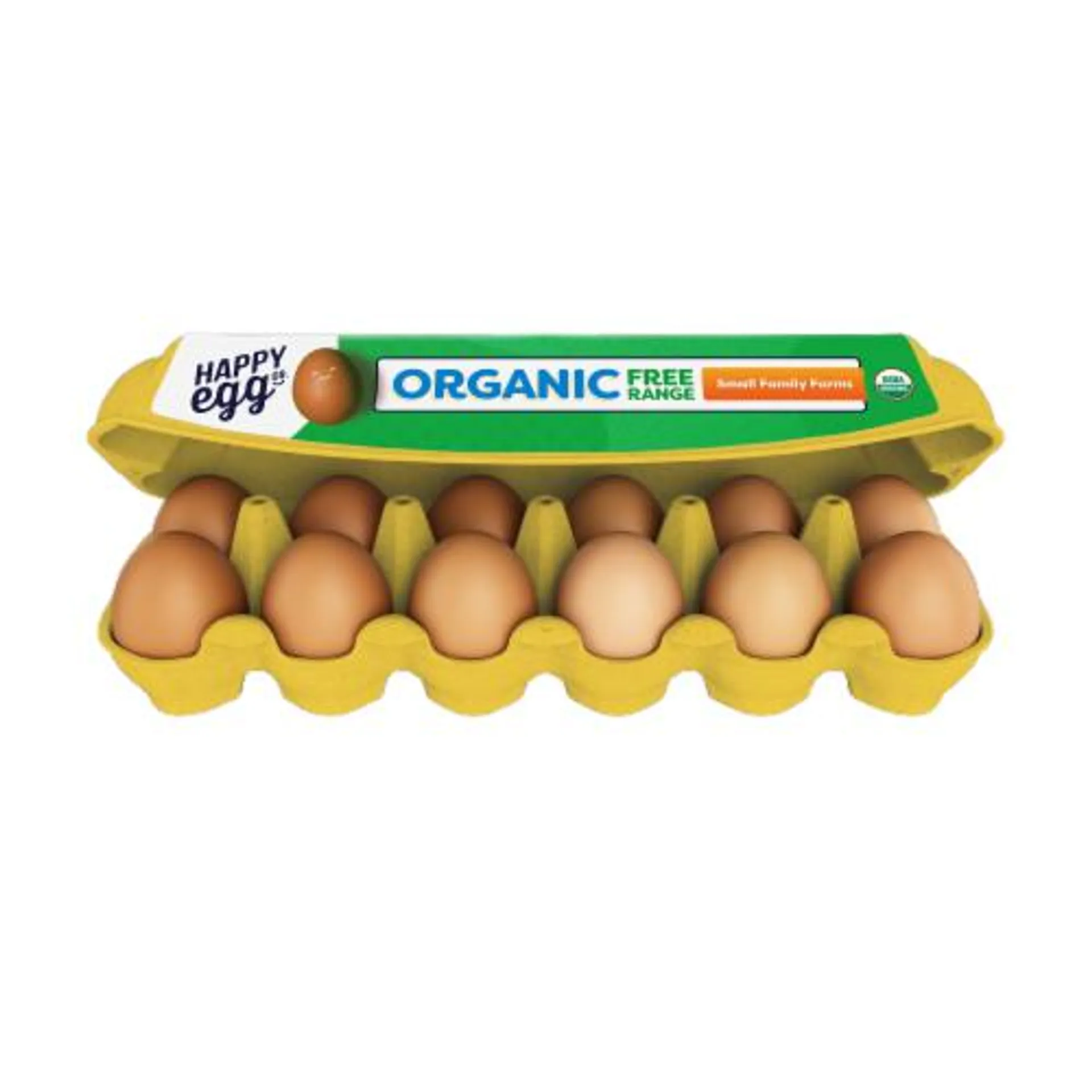Happy Egg Co.® Free Range Large Brown Organic Eggs