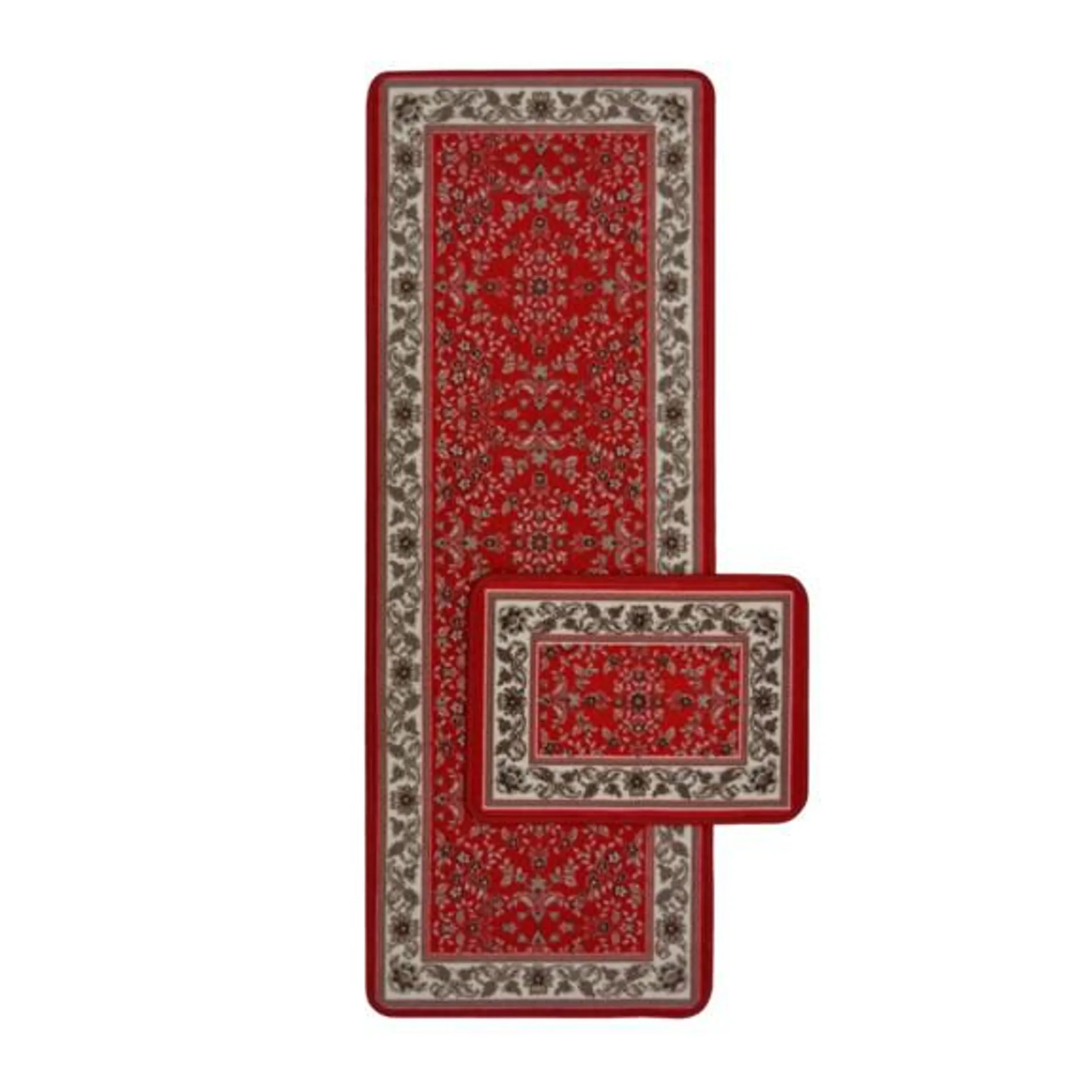 Chromojet Traditional Red Runner and Doormat 57X100