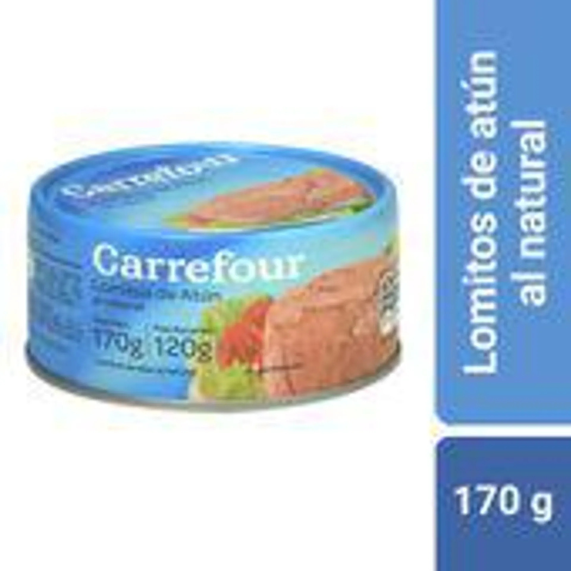 Lomitos de atún Carrefour al natural 170 g.