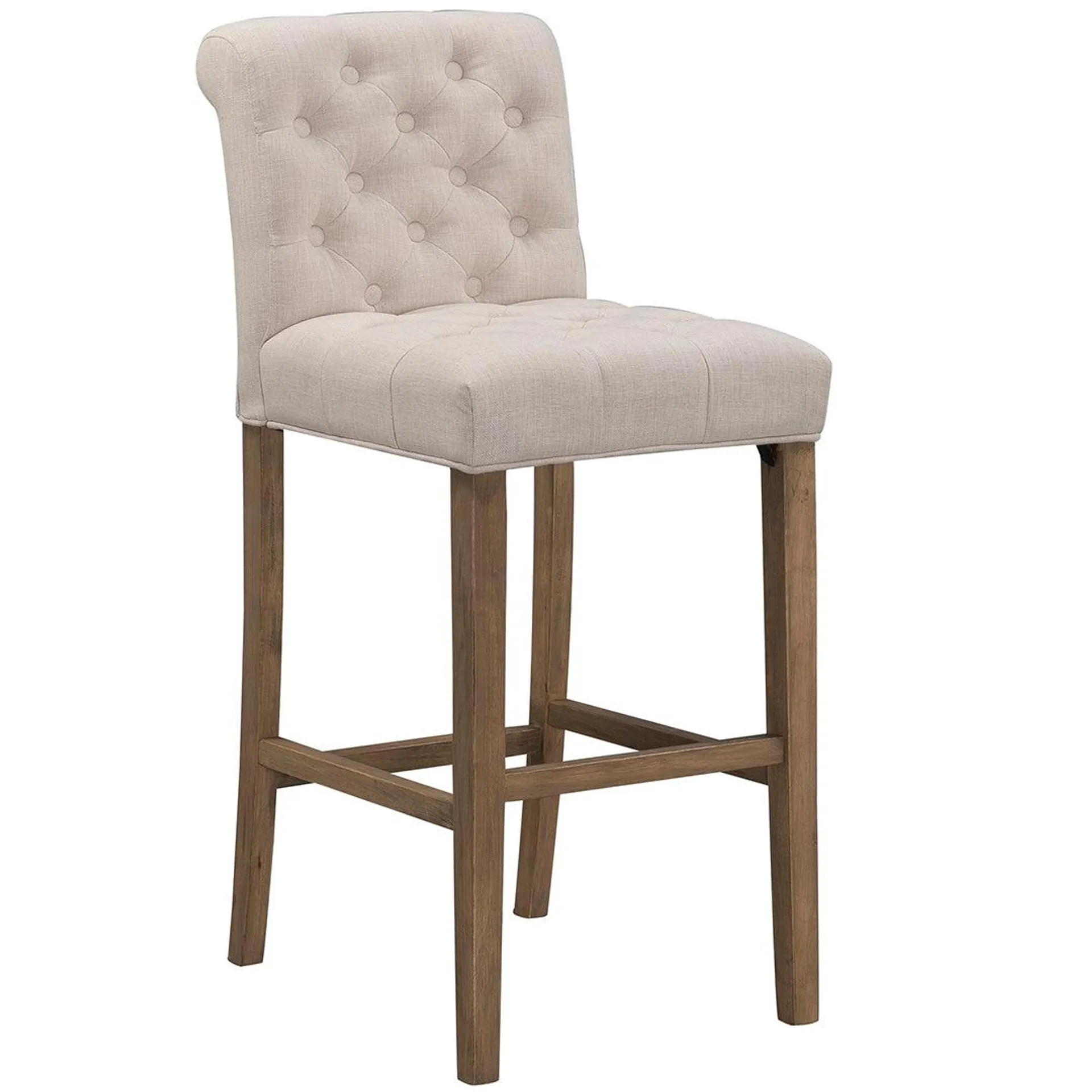 Erin Barstool-Tufted Linen (2 sizes and 2 colors)