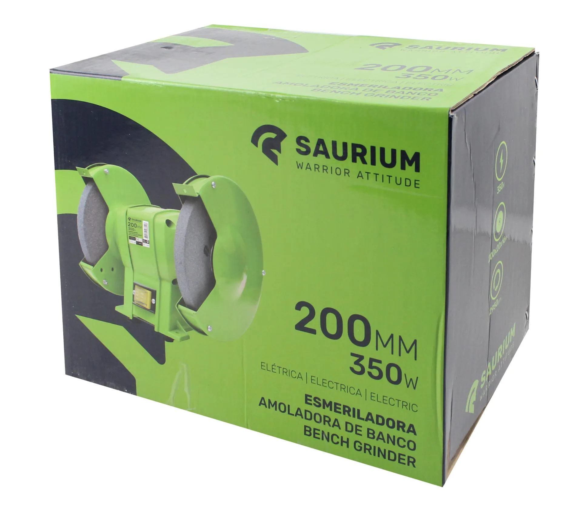 Esmeriladora, 350W, 200mm - SAURIUM®