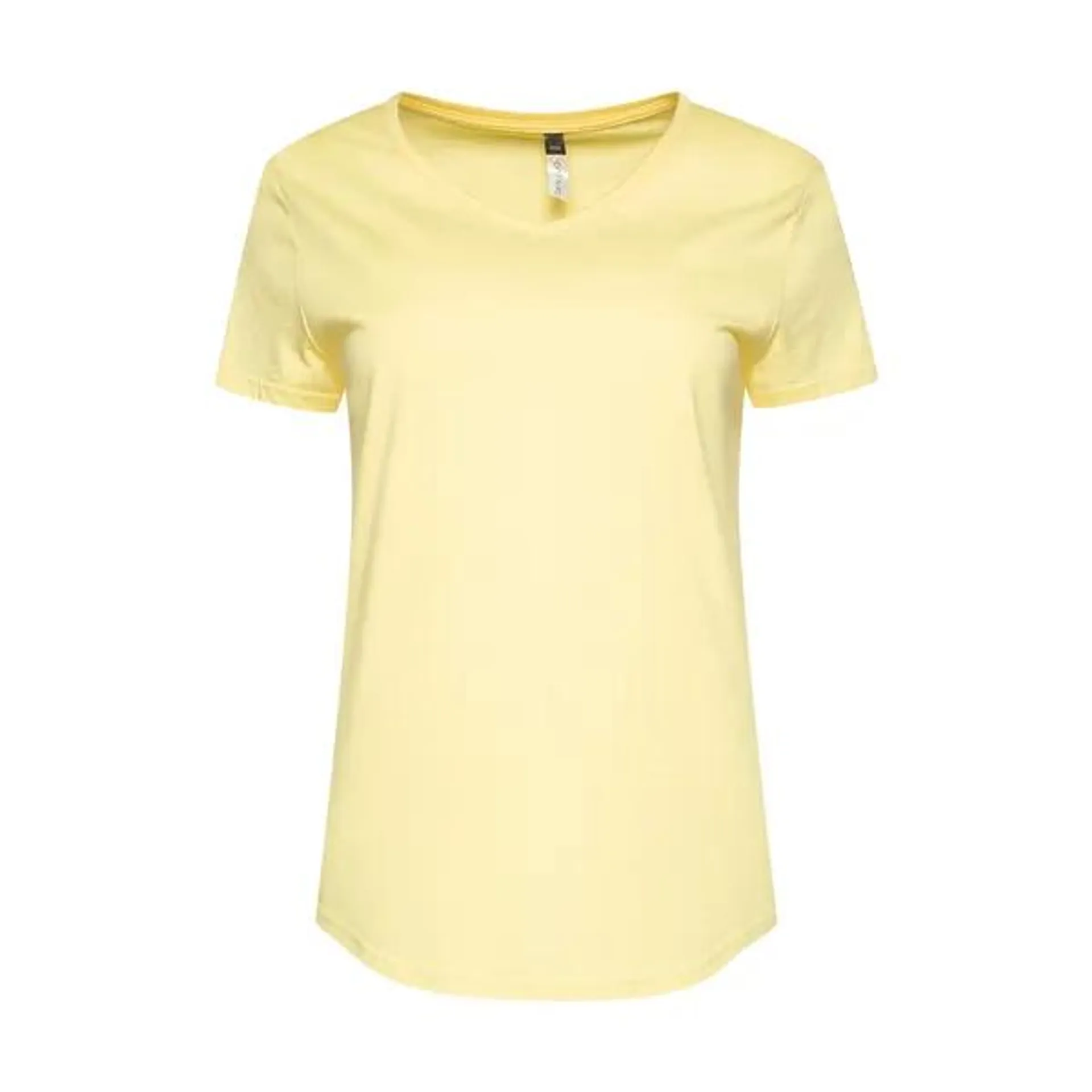 V-neck t-shirt yellow