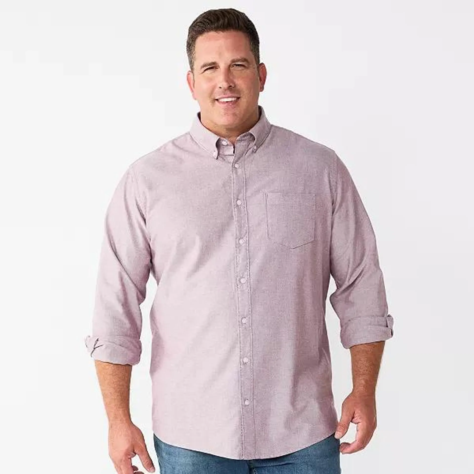 Big & Tall Sonoma Goods For Life® Perfect Length Button-Down Shirt