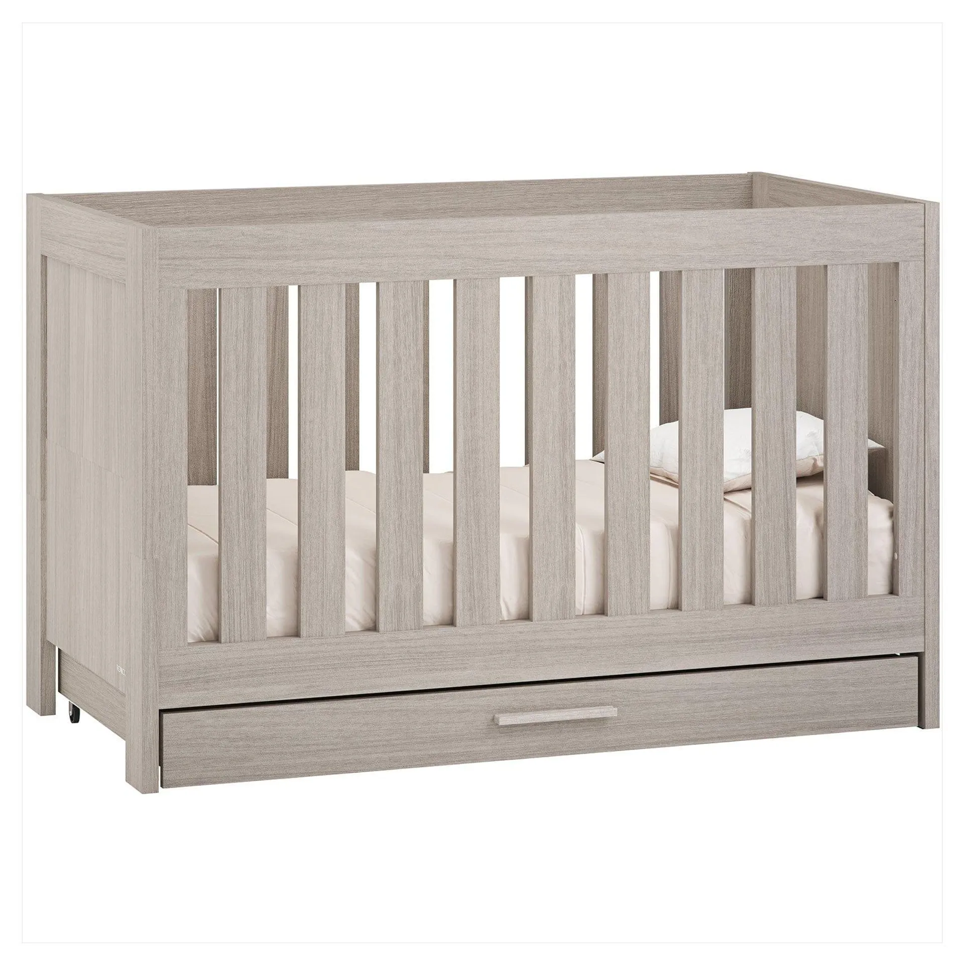 Venicci Forenzo Cot Bed with Drawer in Nordic White