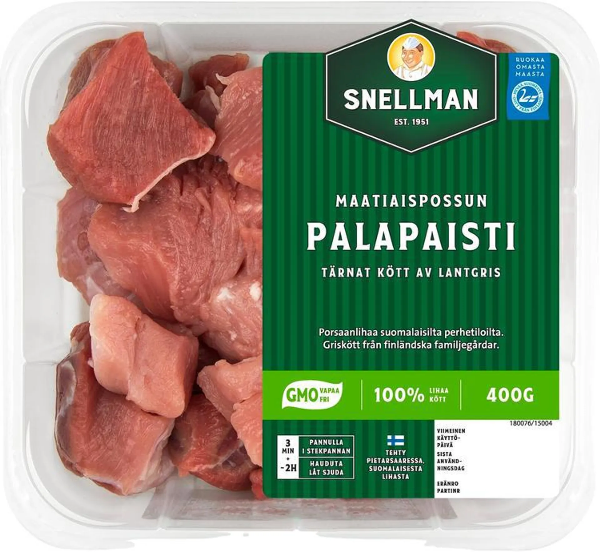 Snellman Maatiaispossun palapaisti kuutiot 400g