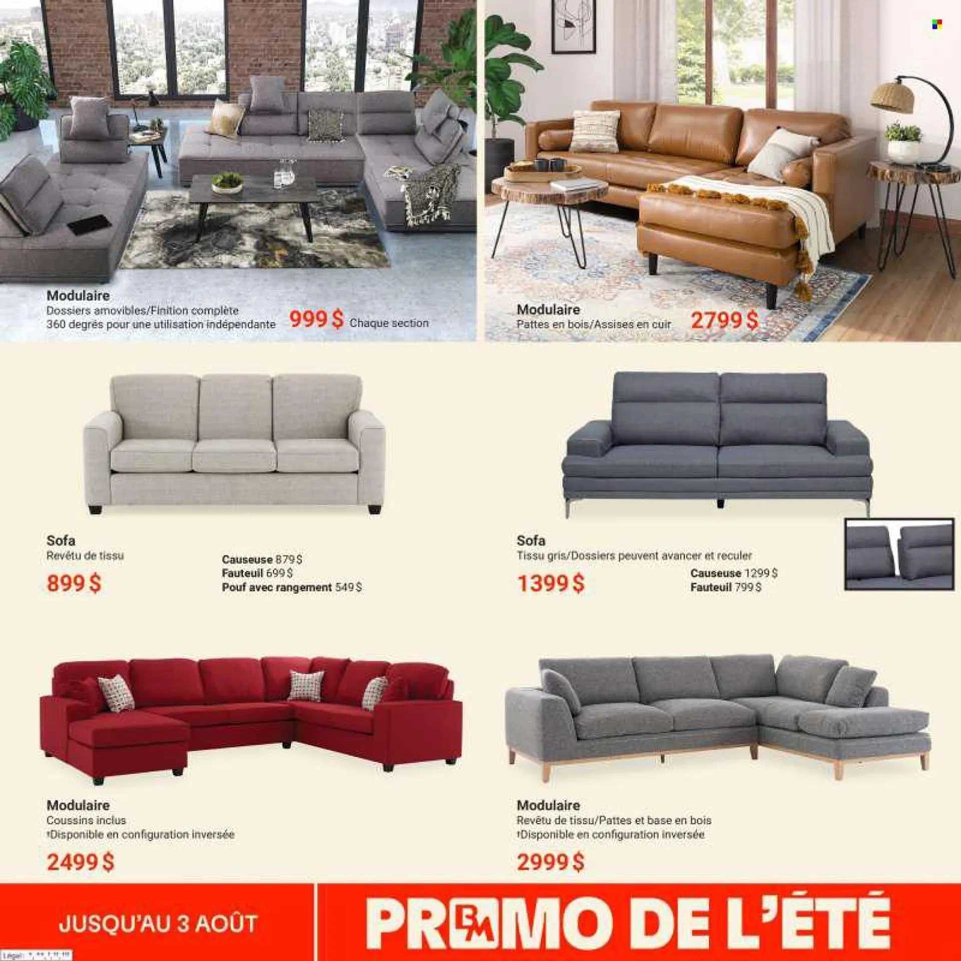 Brault &amp; Martineau Flyer - June 27, 2022 - August 03, 2022 - Sales products - sofa. Page 2.