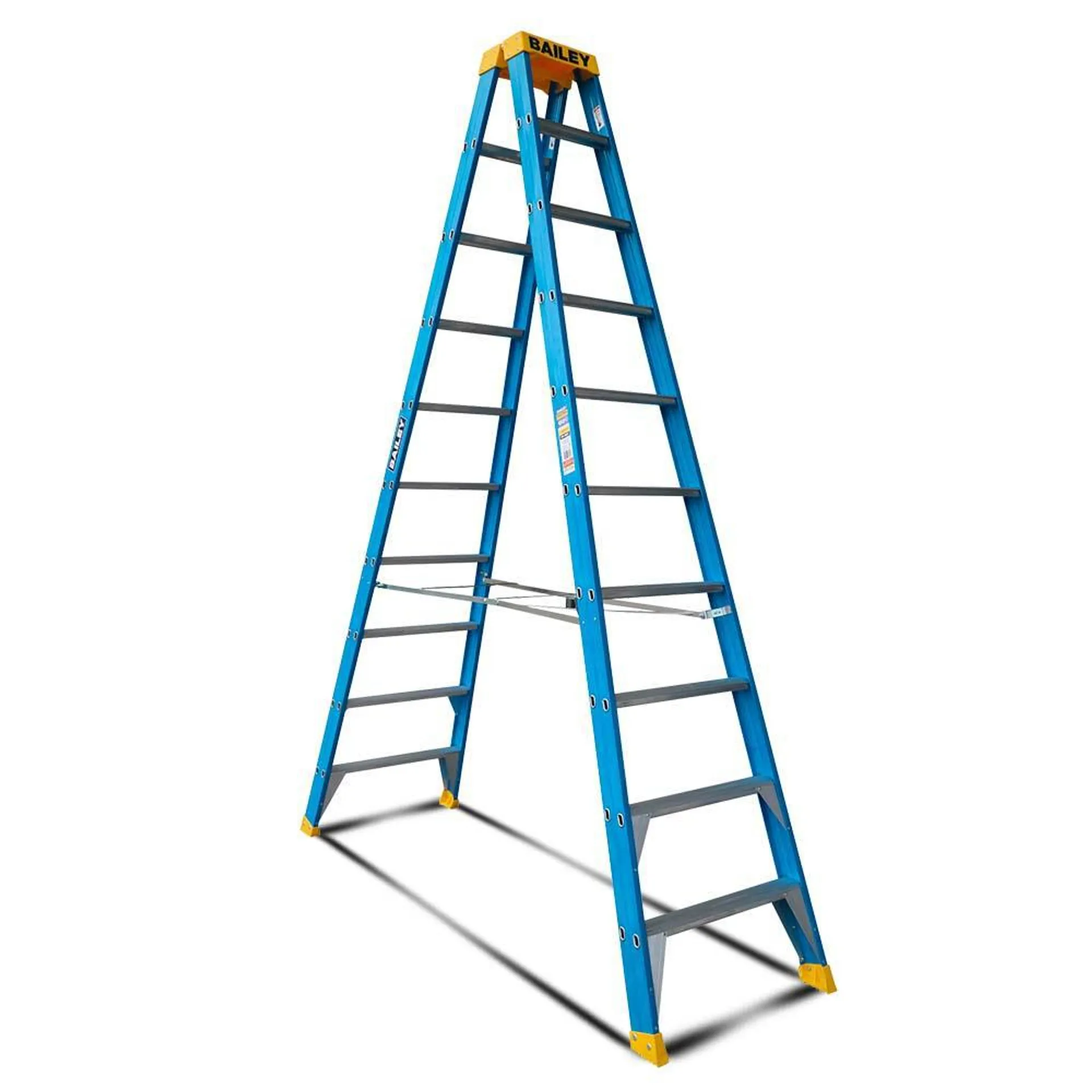 Bailey FS13983 10 Step 3.0m 150kg Fibreglass Double Sided Industrial Ladder