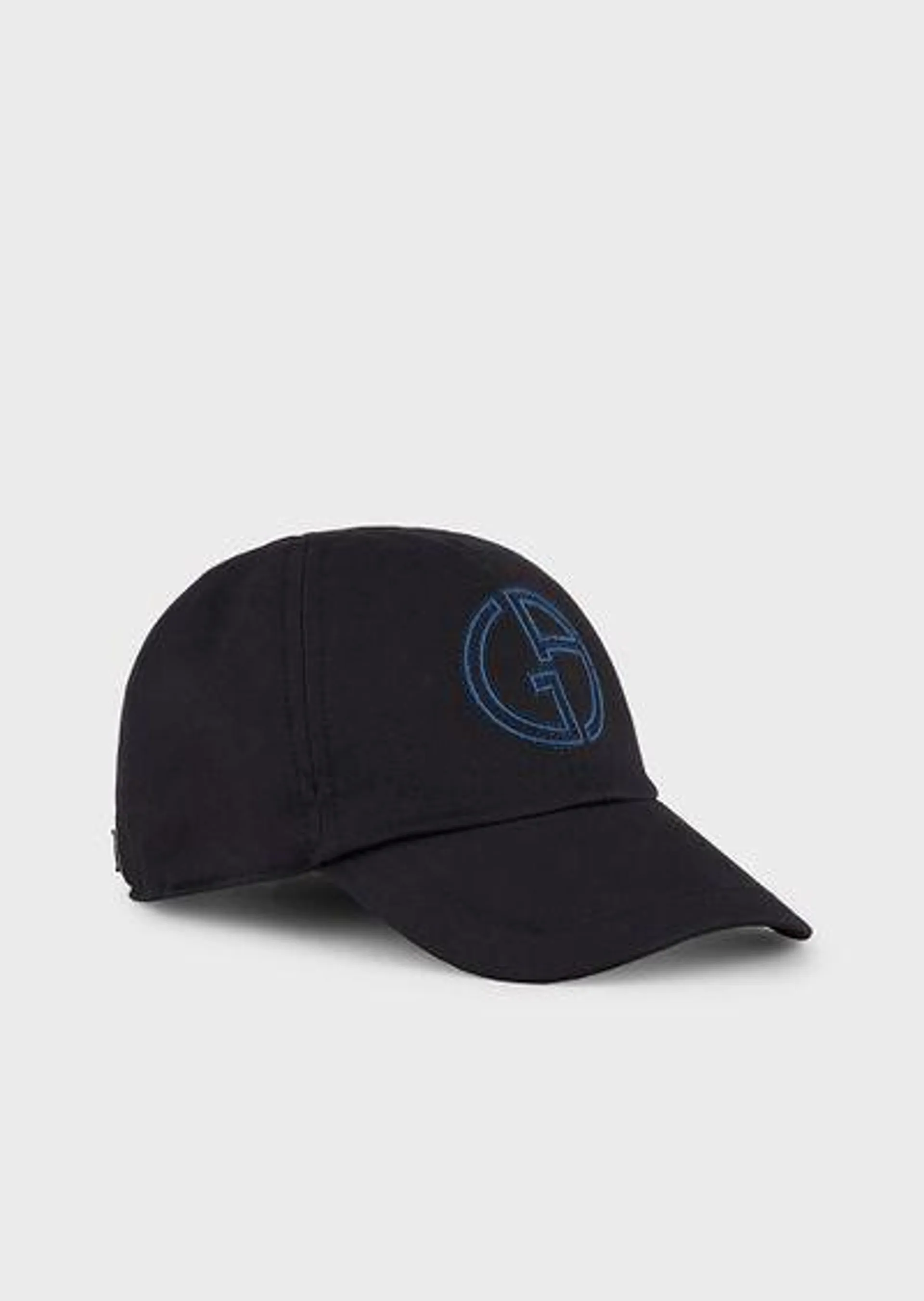 Stretch-cotton baseball cap with logo