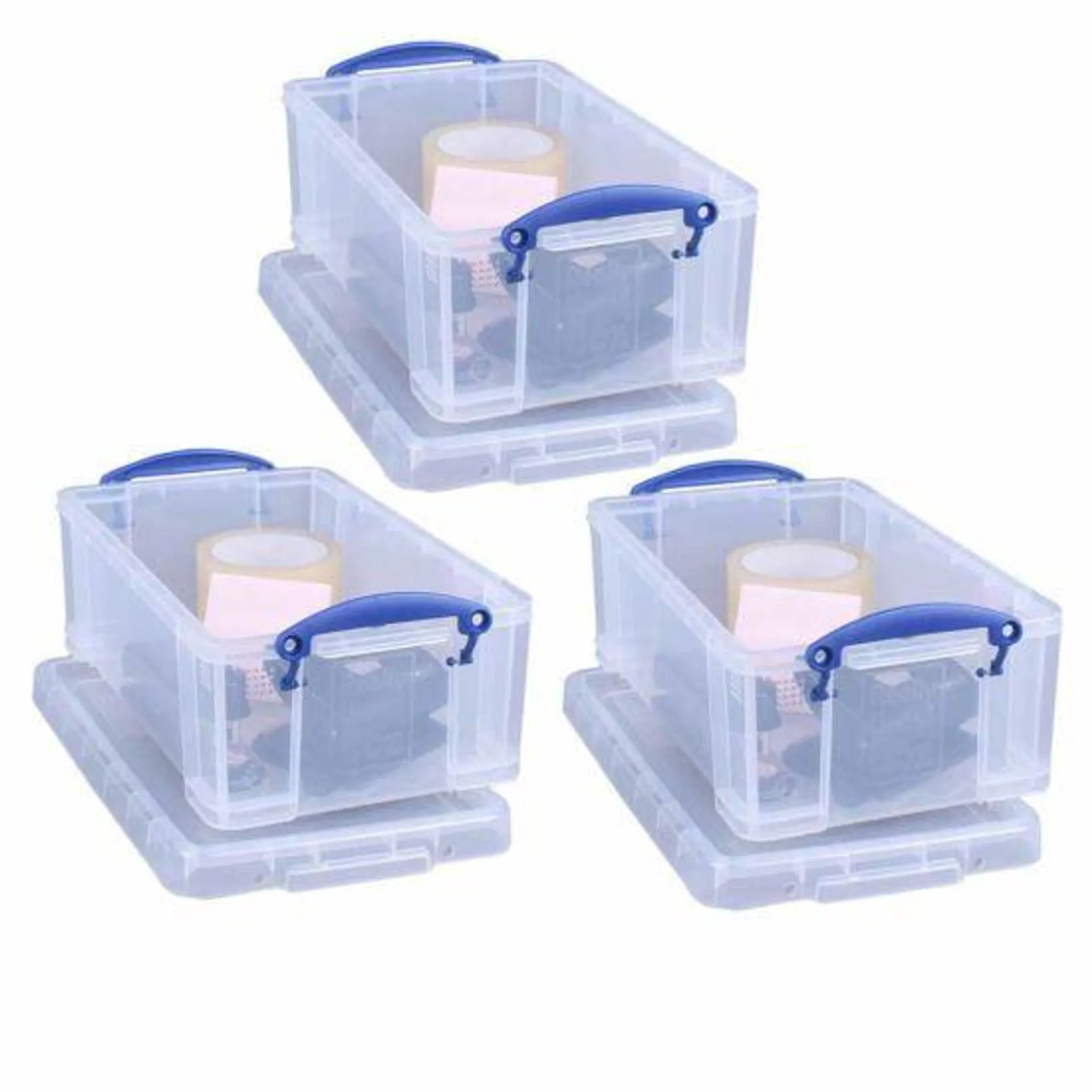 Really Useful Box 5 Litre Clear Pack of 3