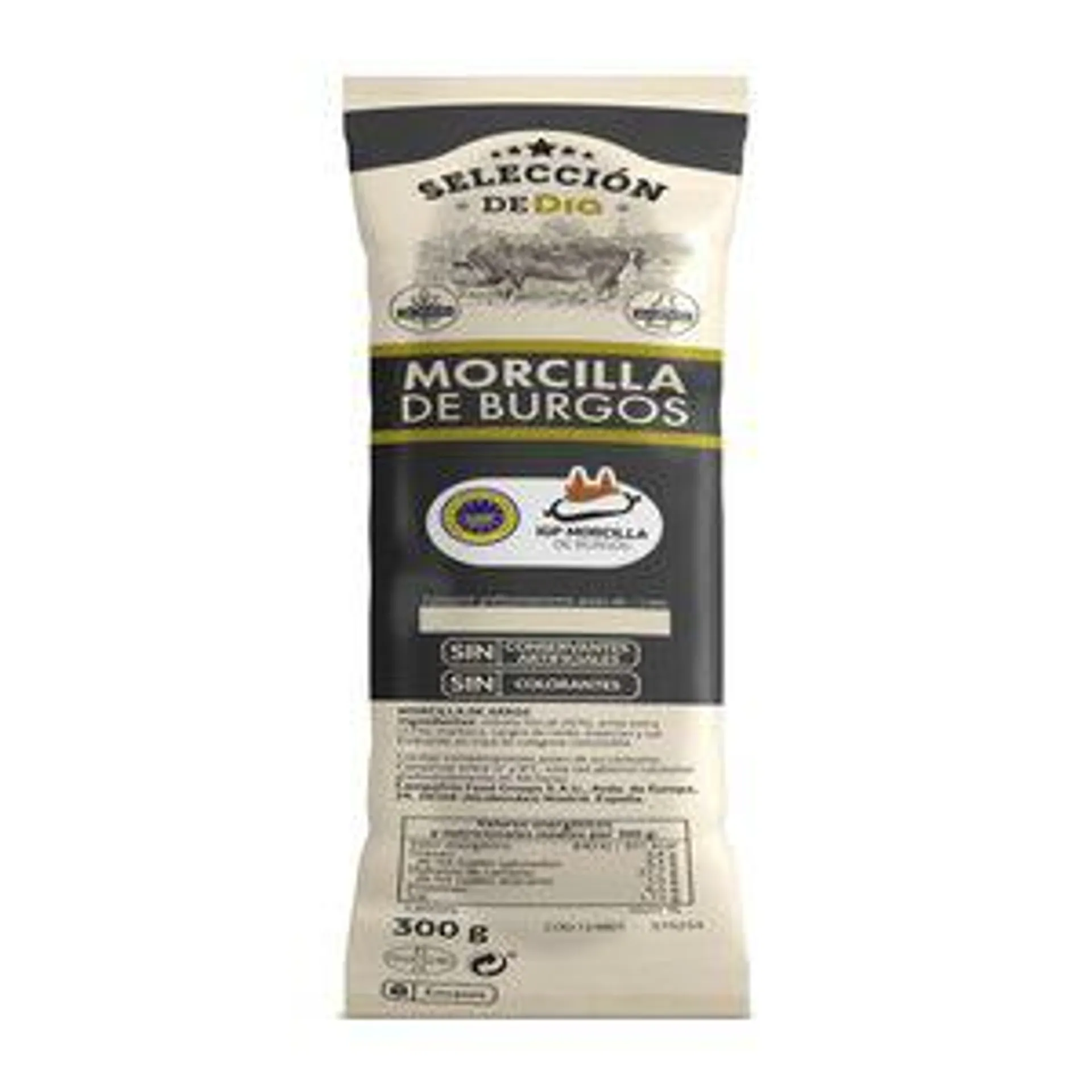 SELECCIÓN DE DIA morcilla de Burgos pieza 300 gr