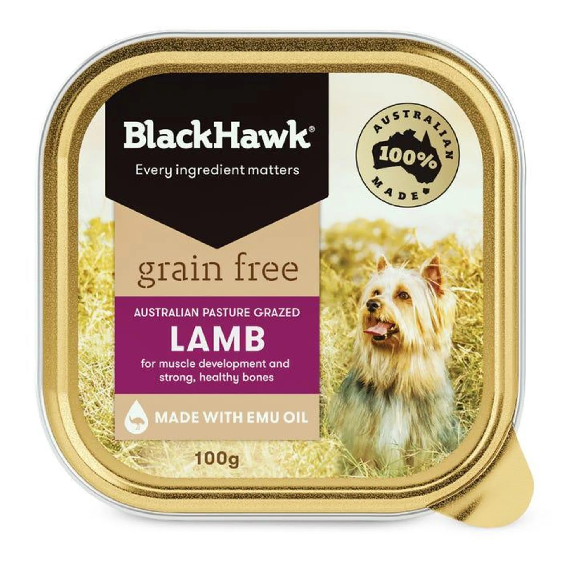 Black Hawk Lamb Grain Free Dog Can 100g