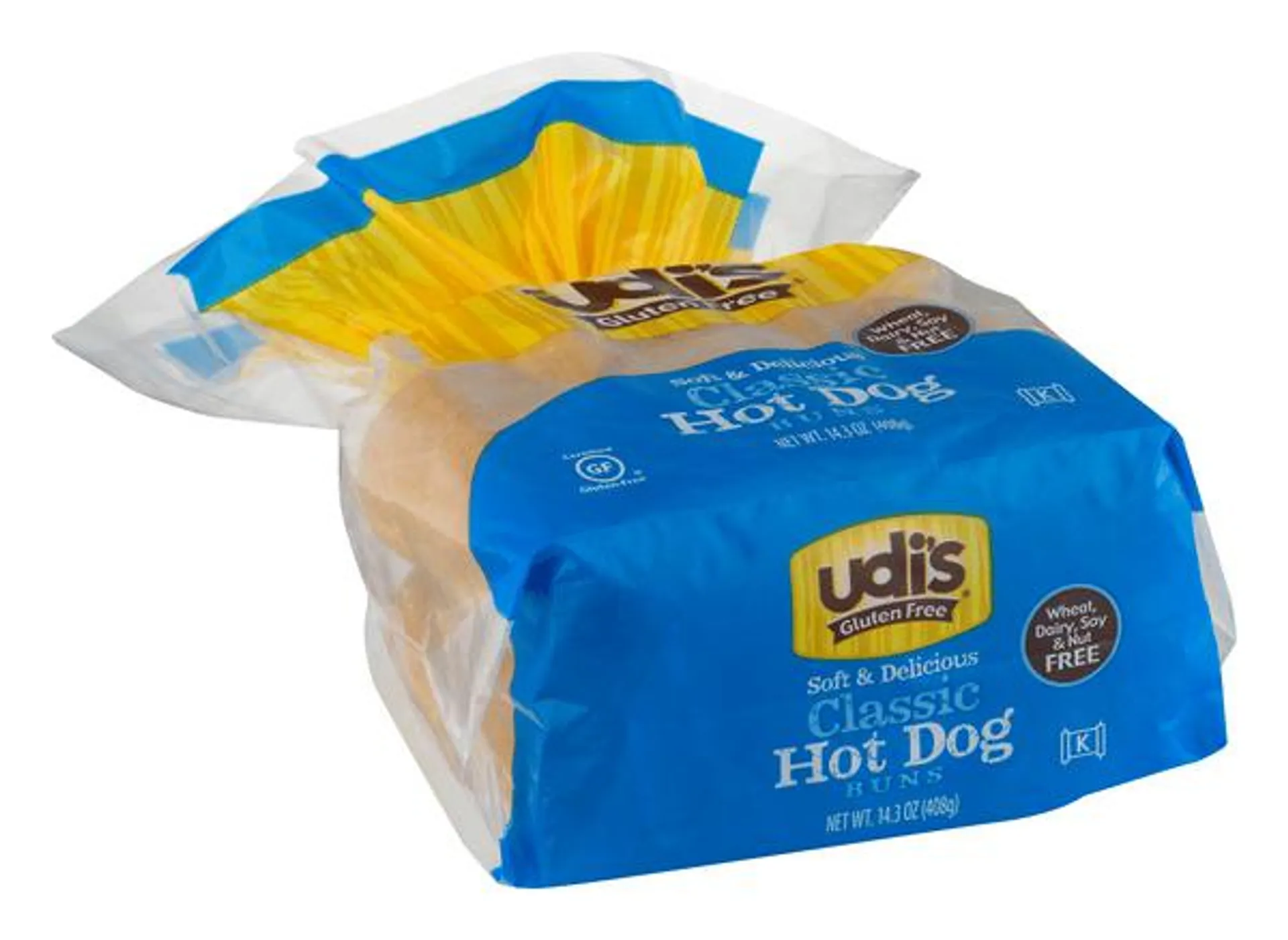 Udi's Gluten Free Classic Hot Dog Buns 6Ct