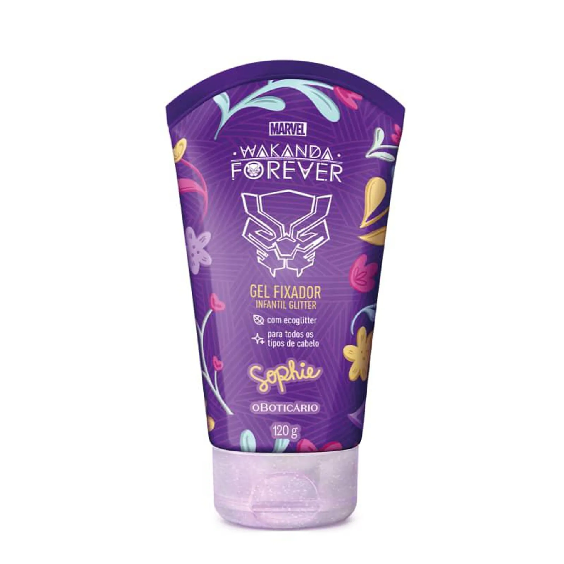 Gel Fixador Com Glitter Sophie Wakanda Forever 120g