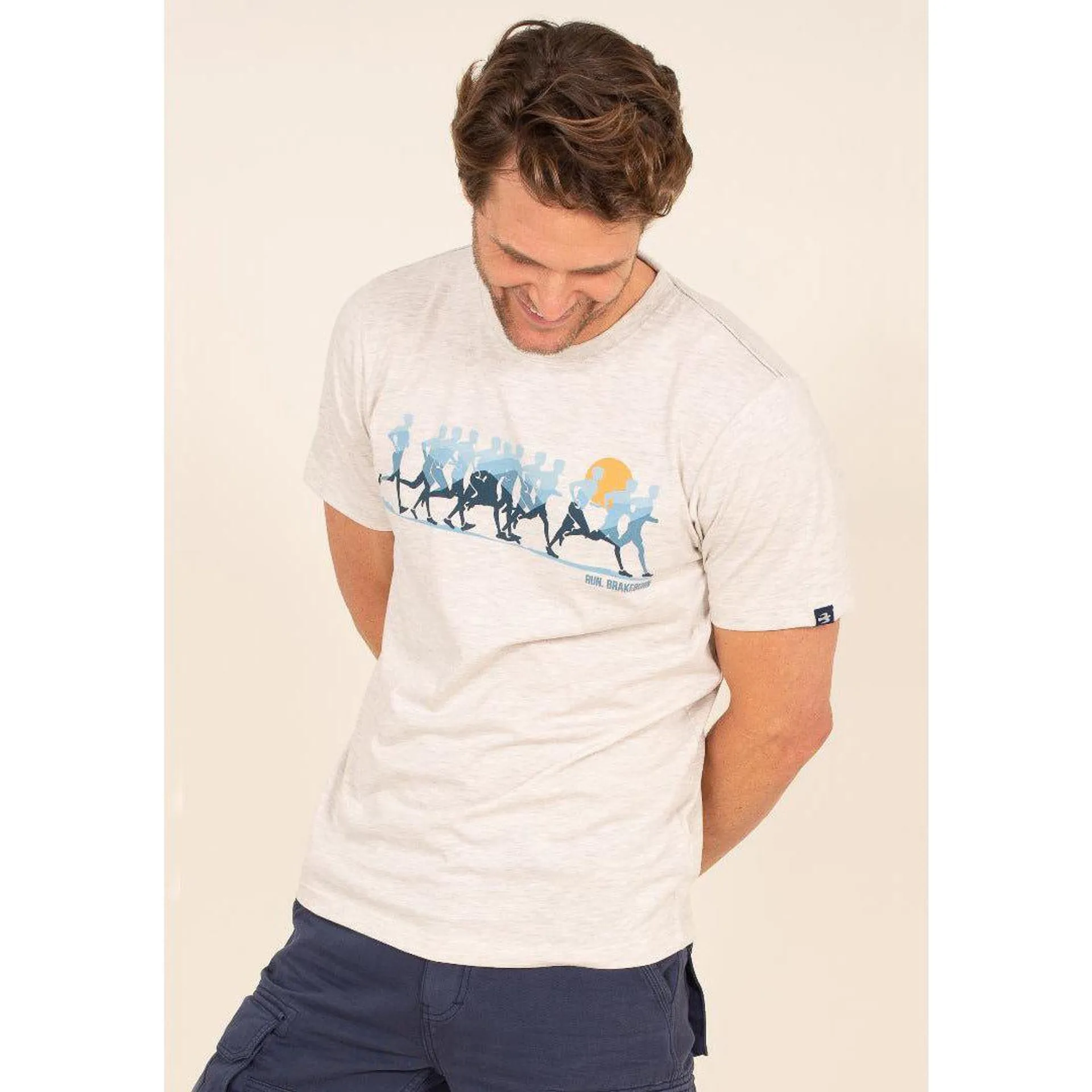 Brakeburn Running Graphic Tee - Ecru