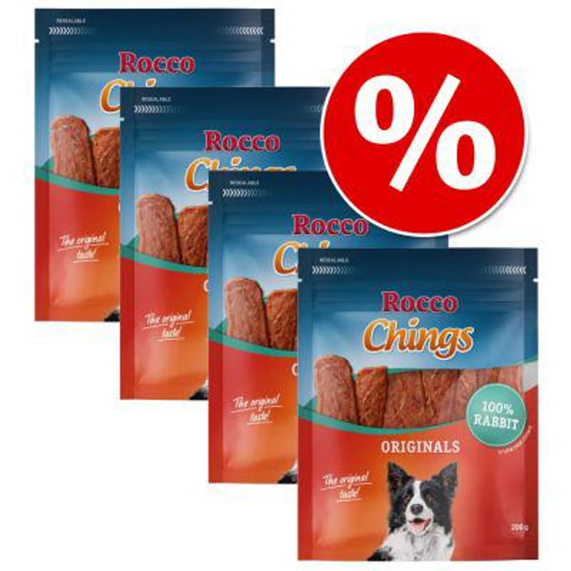 4 x Rocco Chings Originals Dog Chews - Special Price!*