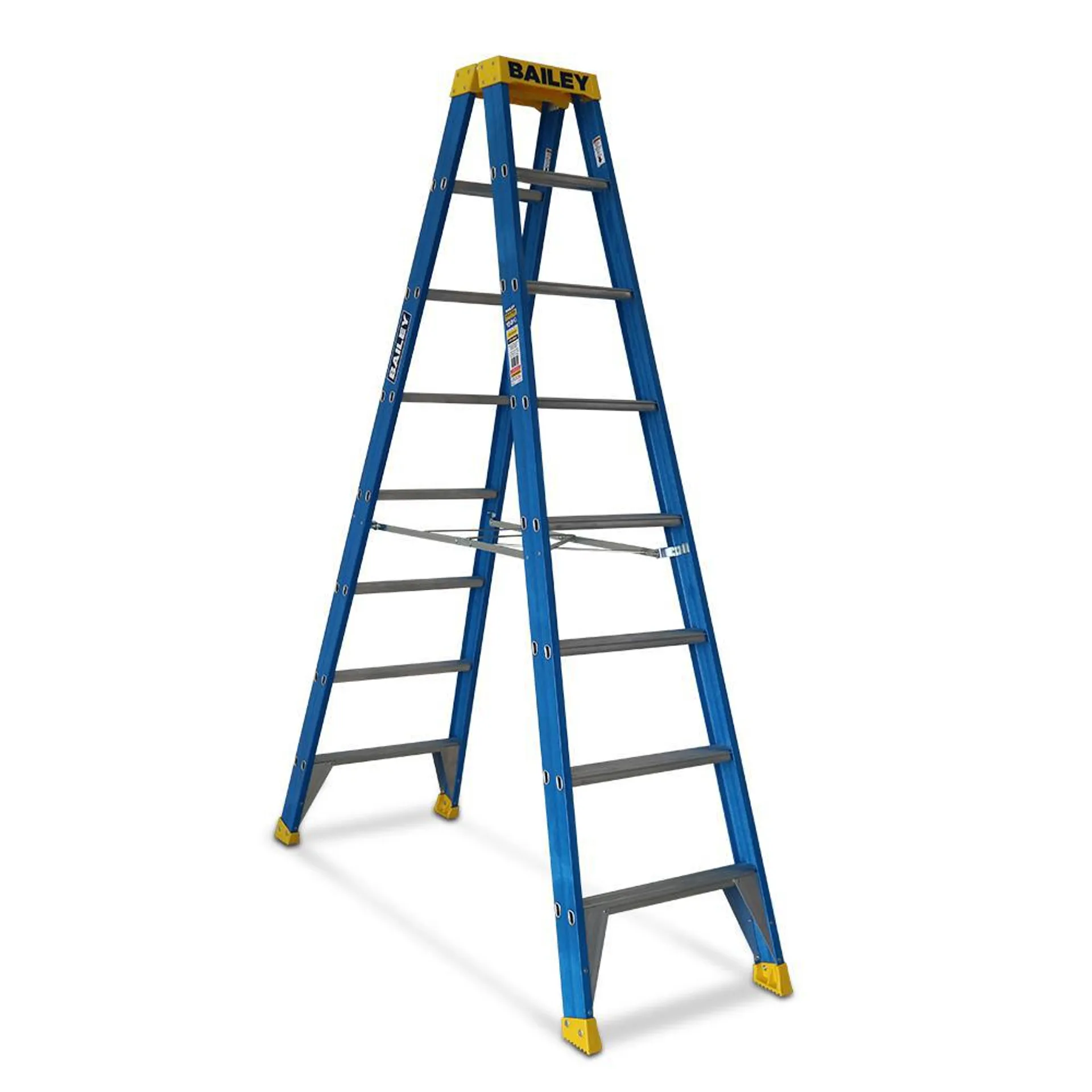 Bailey FS13982 2.39m 150kg Fibreglass 8 Step Double Sided Ladder