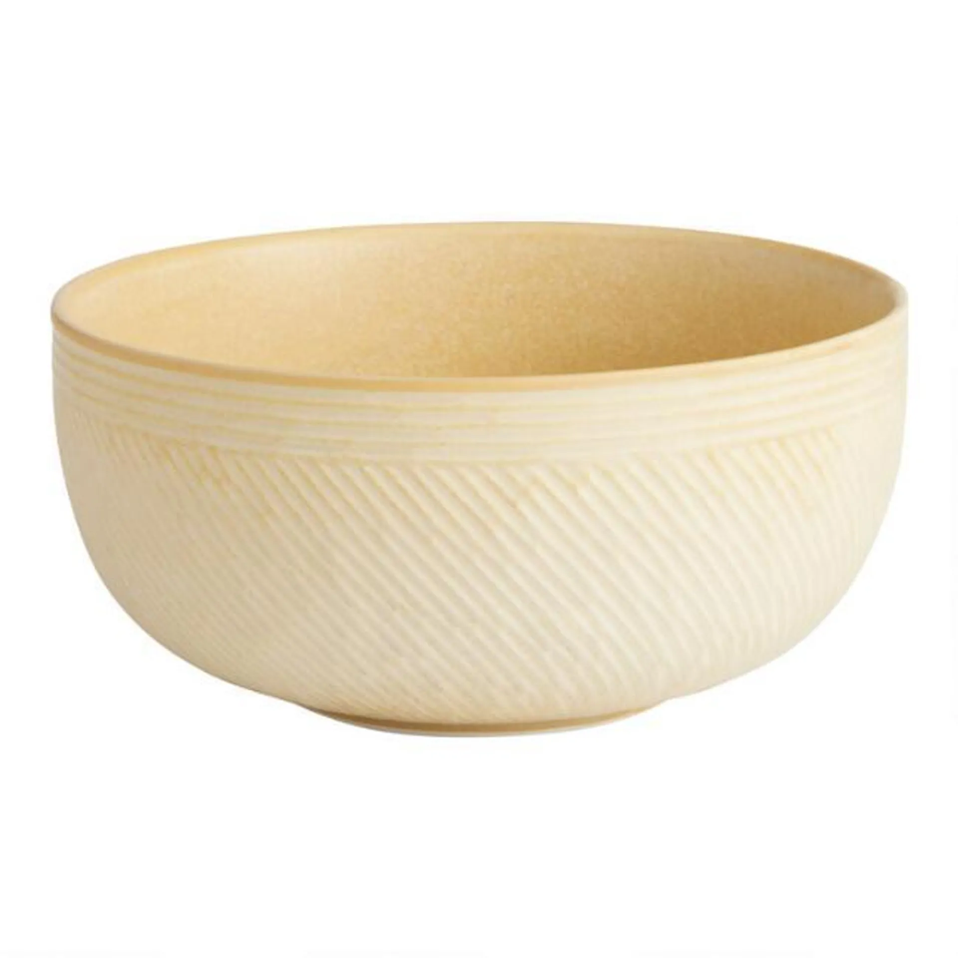 Stream Reactive Glaze Embossed Porcelain Bowl