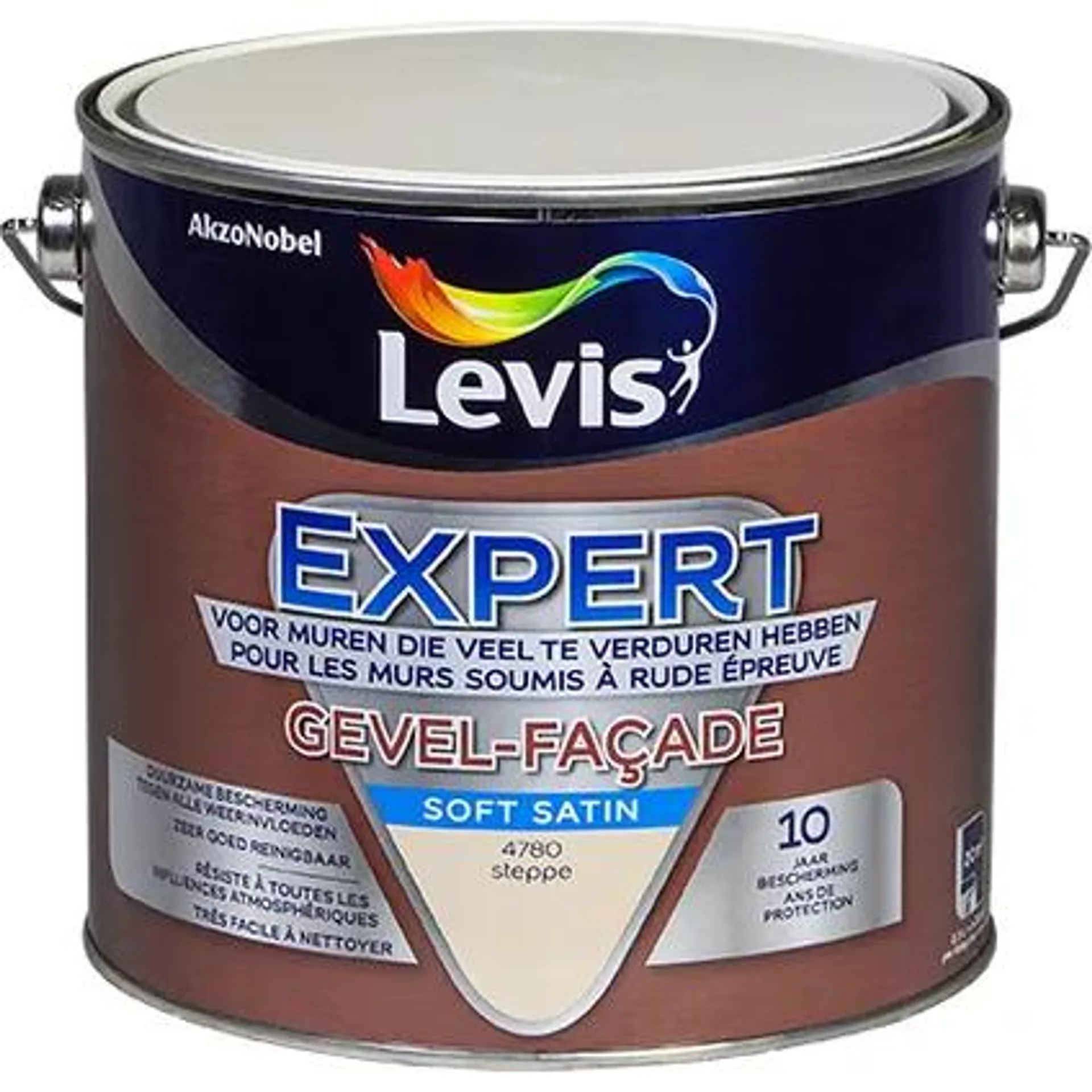 Peinture Levis Expert Façade steppe soft satin 2,5L