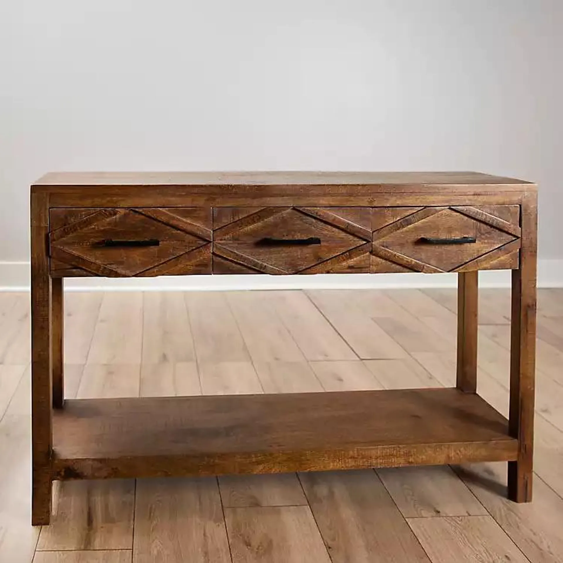 Brown Wooden Austin Console Table