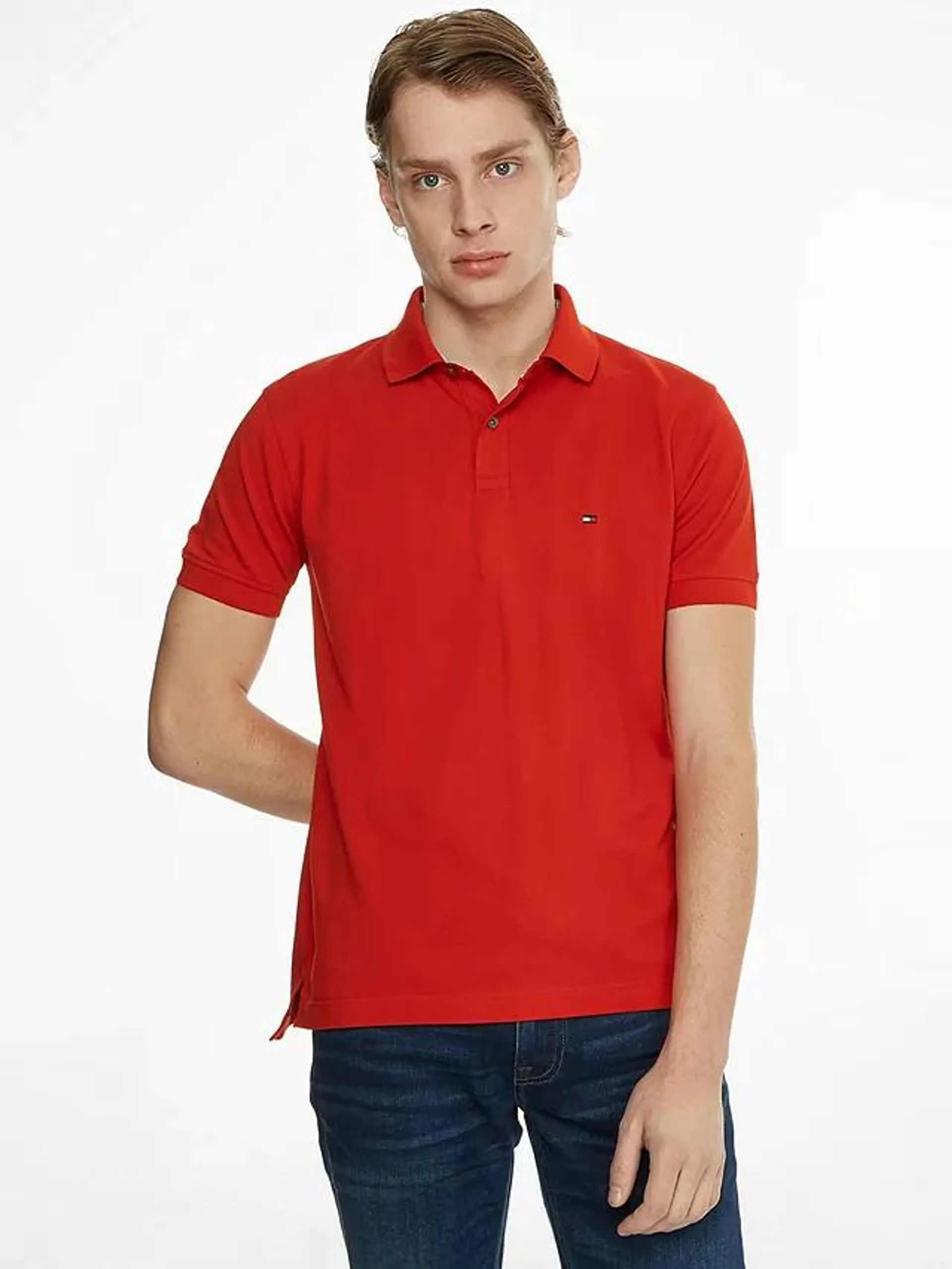 Tommy Hilfiger 1985 Regular Fit Polo Shirt, Empire Flame