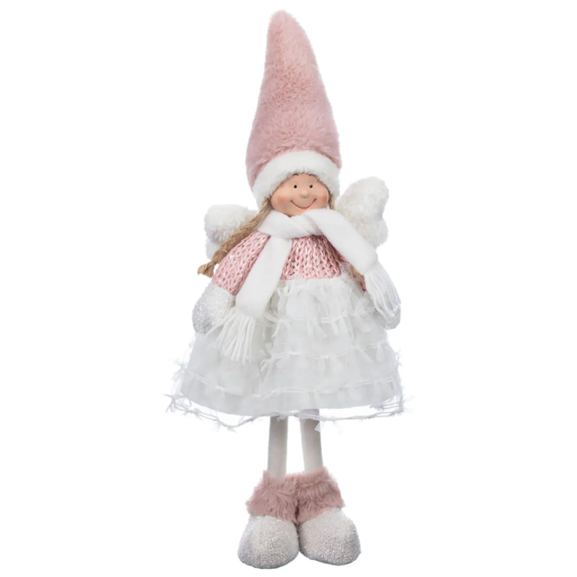 Christmas Fairy with Fur Hat 47cm