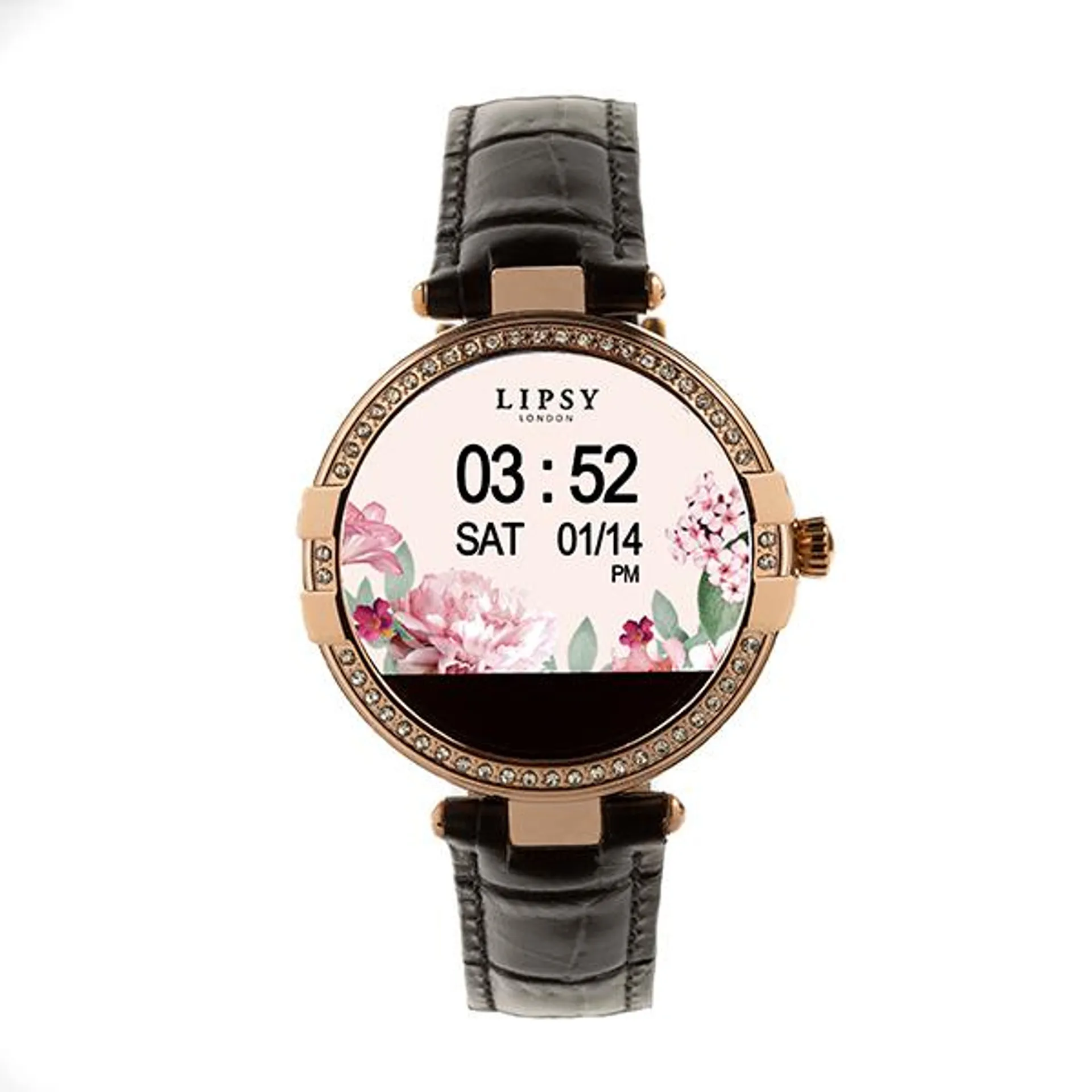 Lipsy Smart Watch with Leather Strap