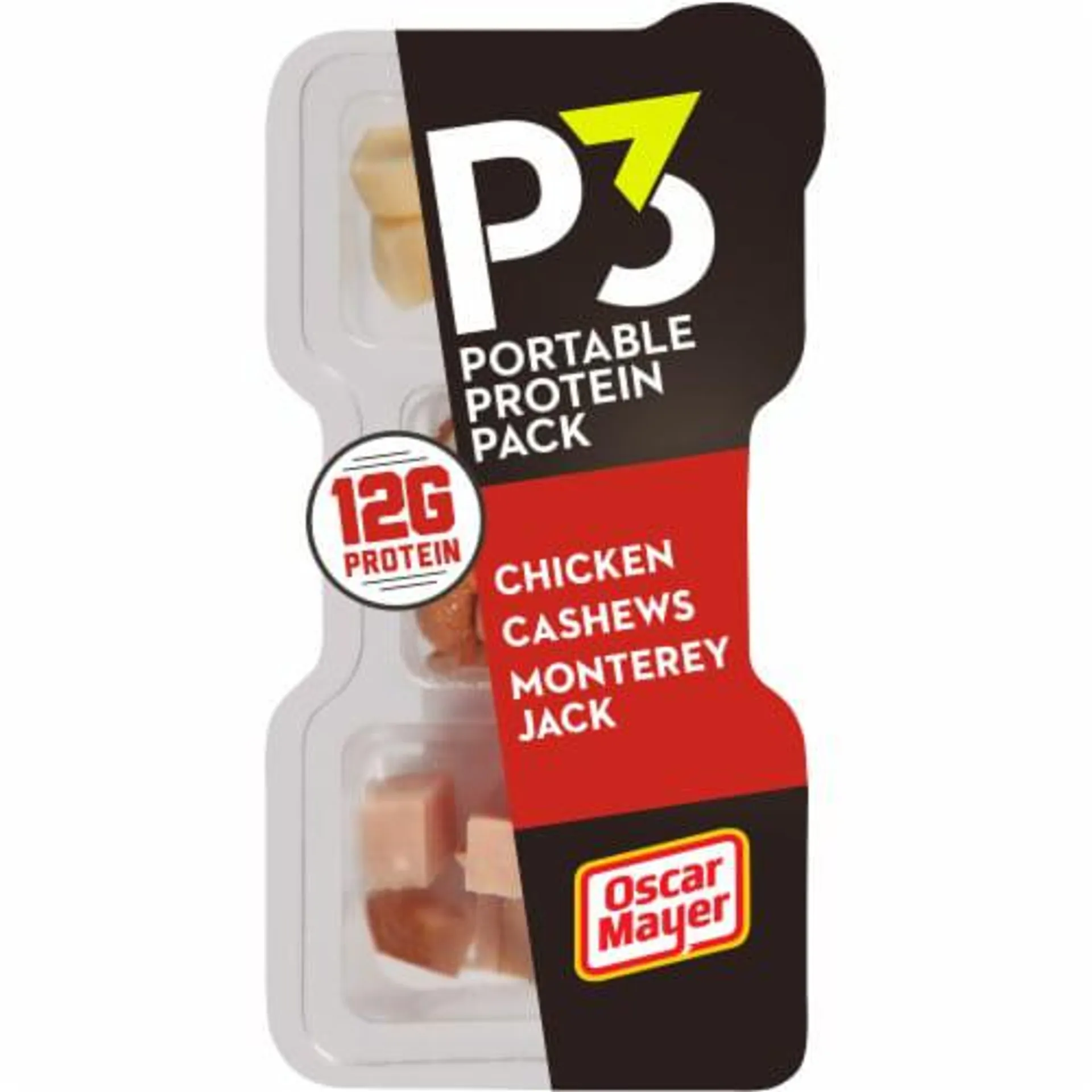 P3 Portable Protein Snack Pack with Chicken Cashews & Monterey Jack Cheese