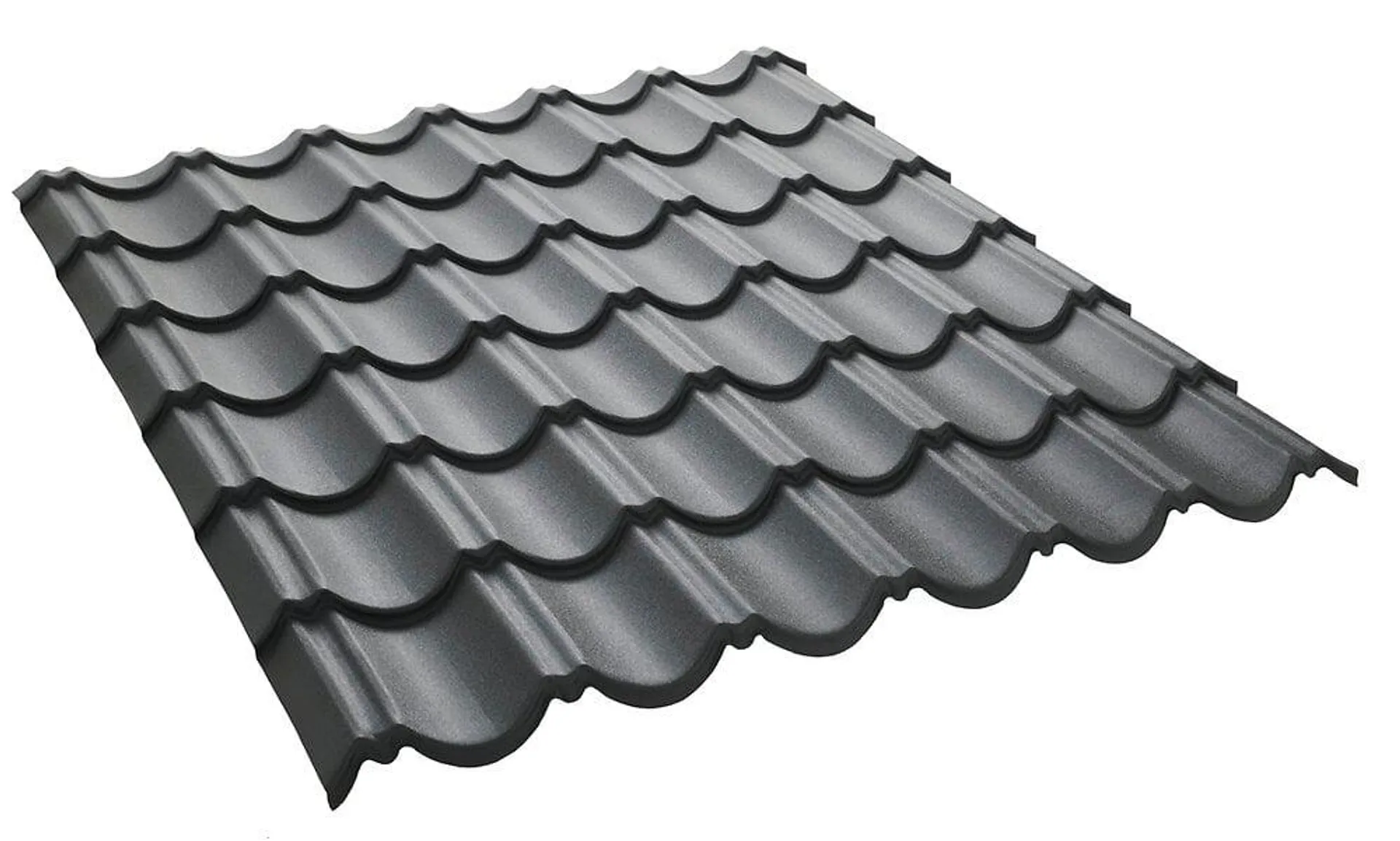 Panneau tuiles laqué mat anthracite 1030x950mm