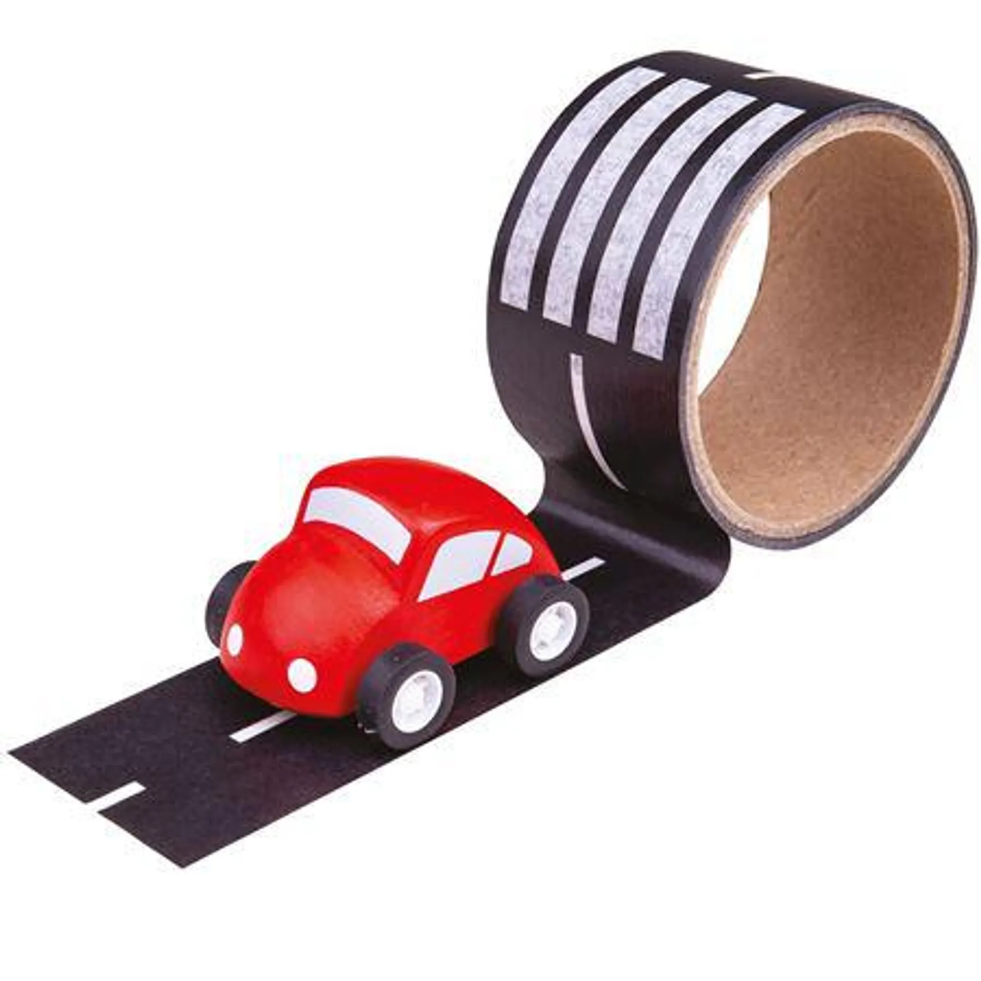 Roadway Tape & Wooden Car