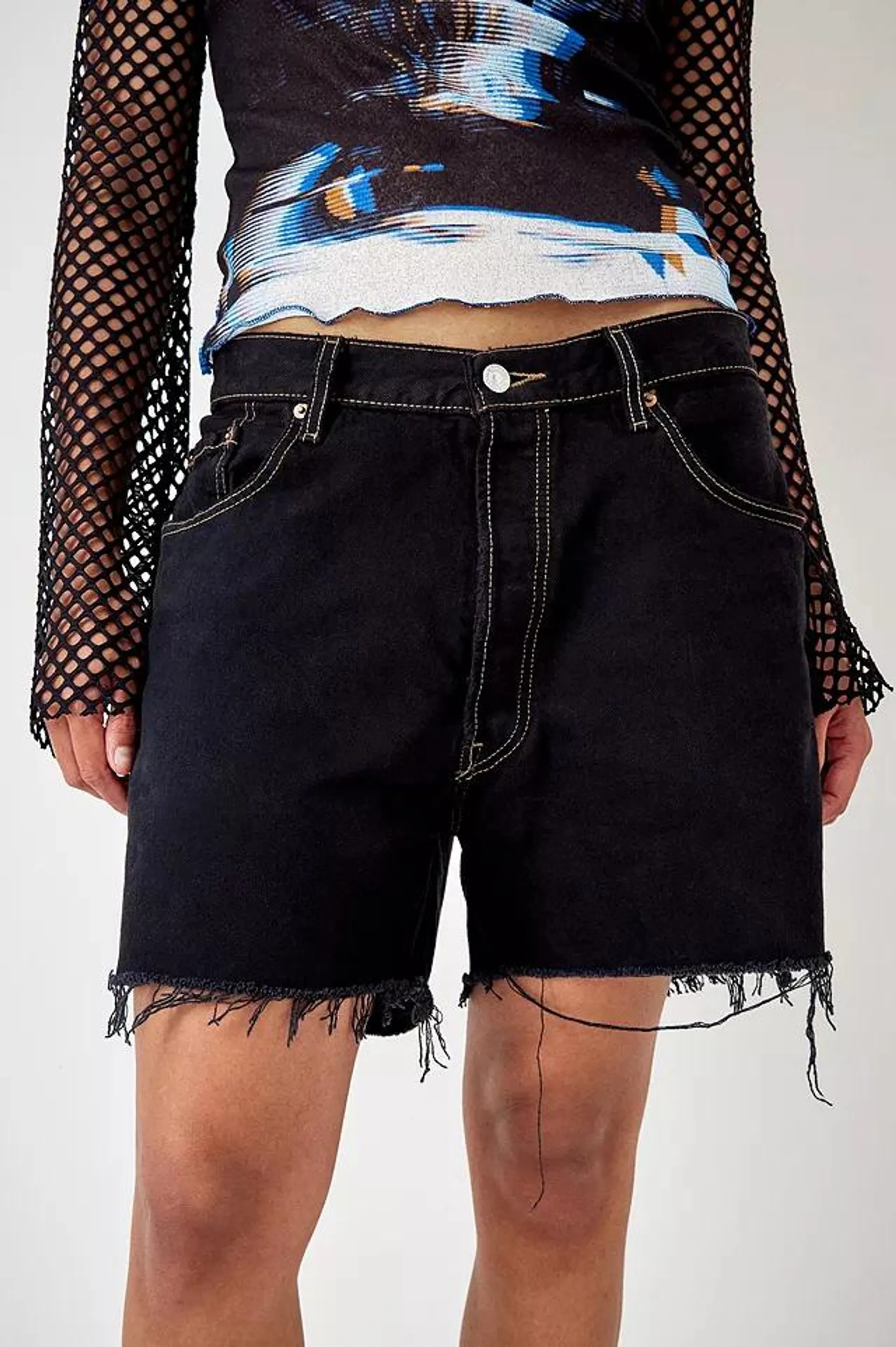 Urban Renewal Vintage Black Denim Shorts