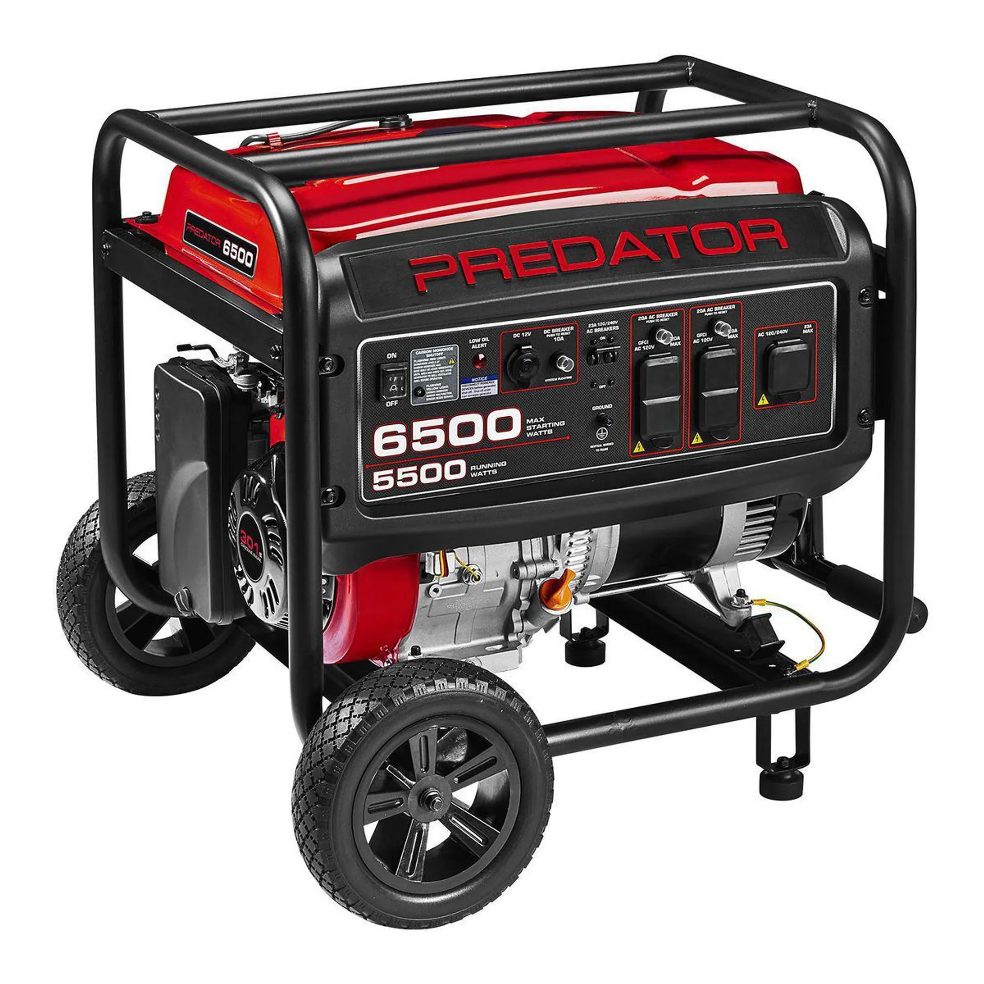 6500 Watt Gas Powered Portable Generator with CO SECURE Technology, EPA