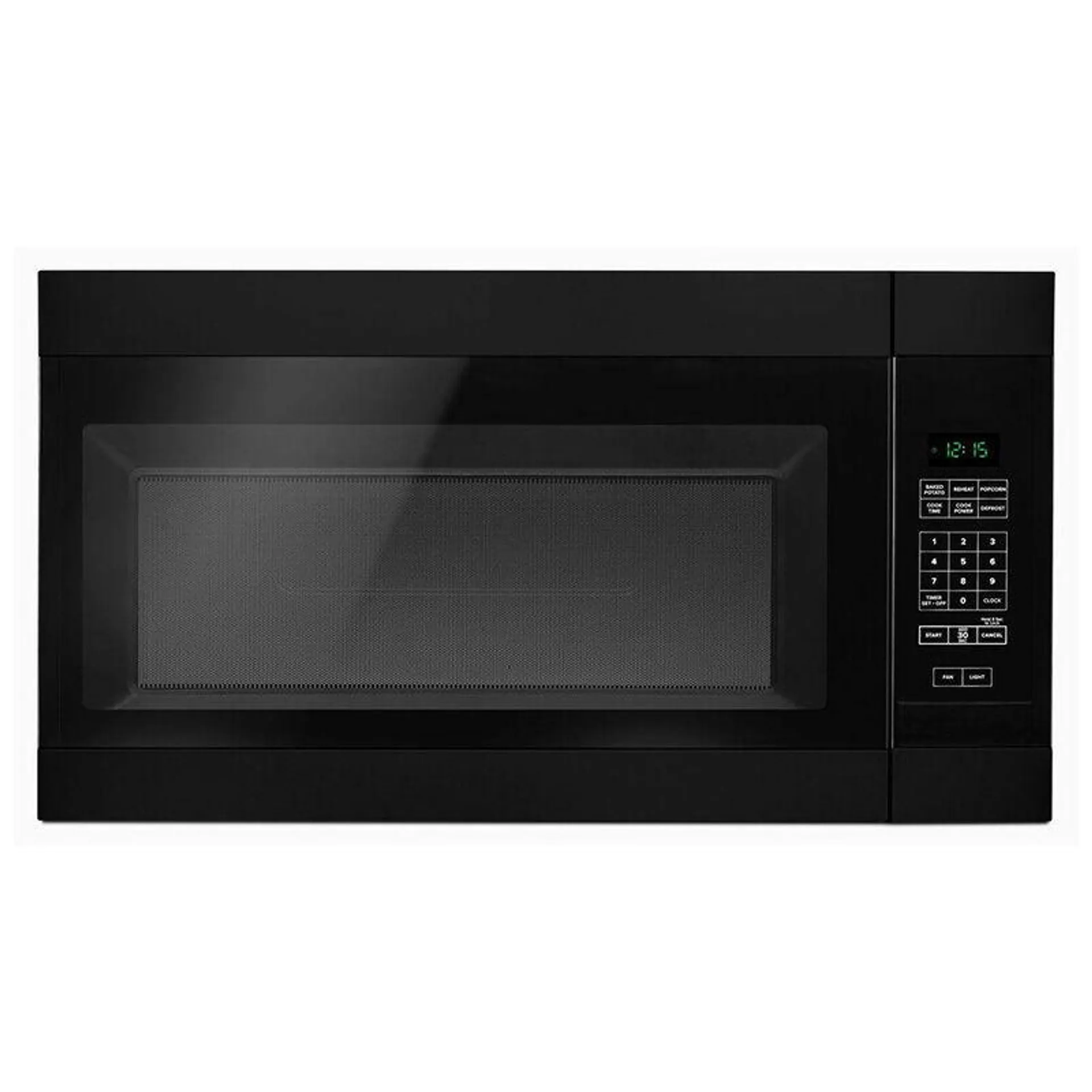 Amana 30" 1.6 Cu. Ft. Over-the-Range Microwave with 10 Power Levels & 300 CFM - Black