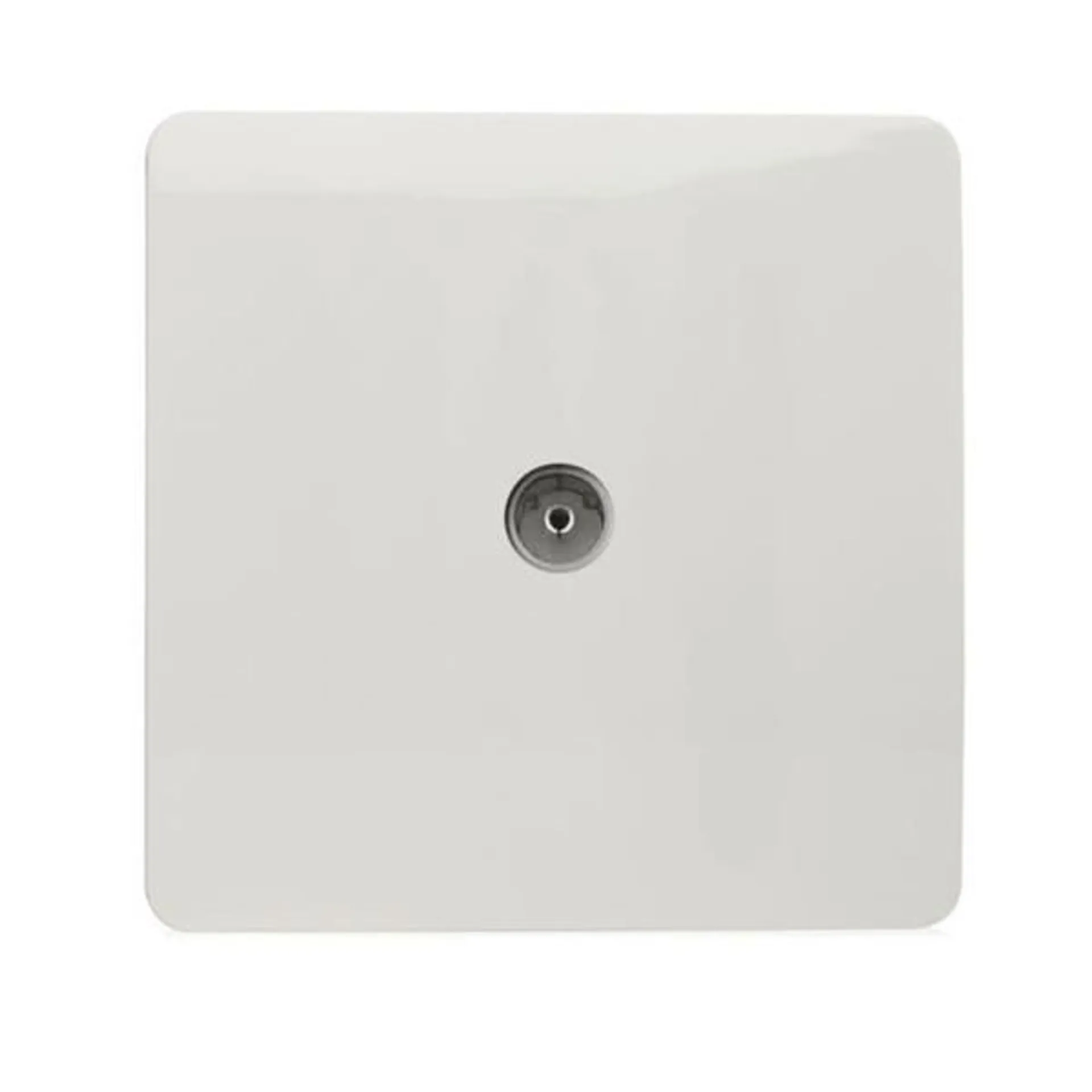1 Gang Female Co-Axial Television Socket White