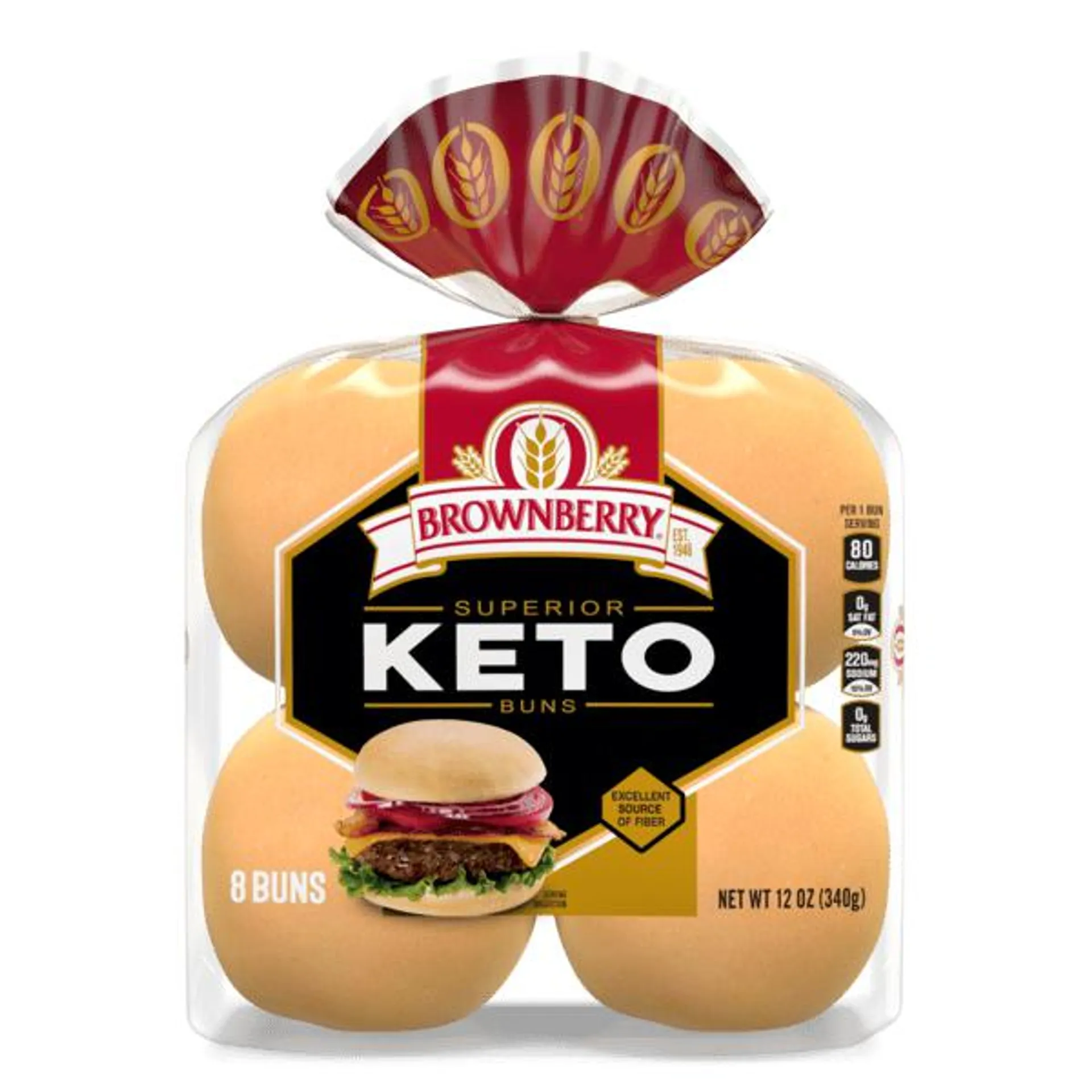 Arnold/Brownberry/Oraweat Keto Hamburger Buns 8Ct