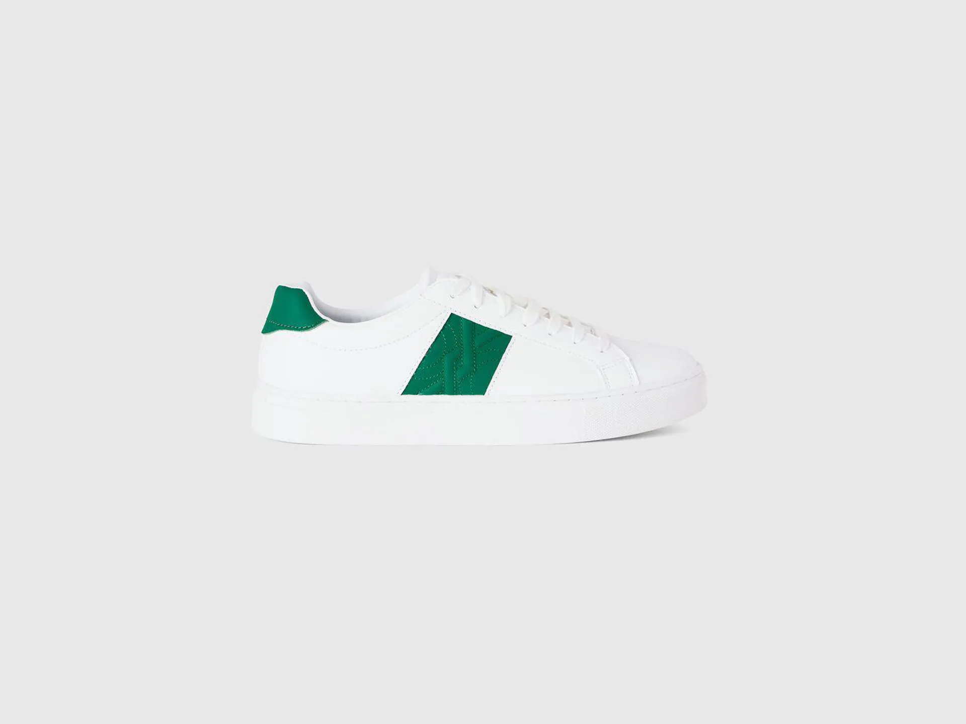 Sneakers basse con logo verde