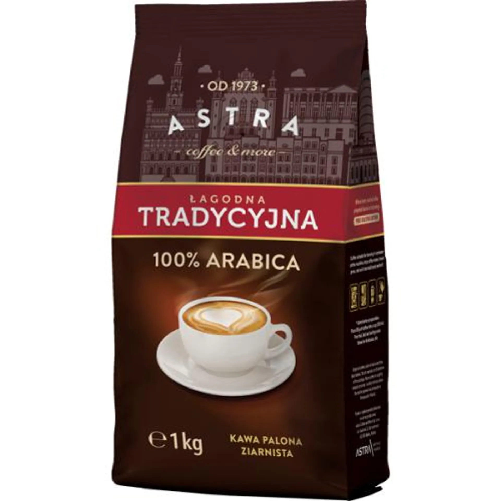 Kawa Astra Łagodna Tradycyjna ziarnista 1kg