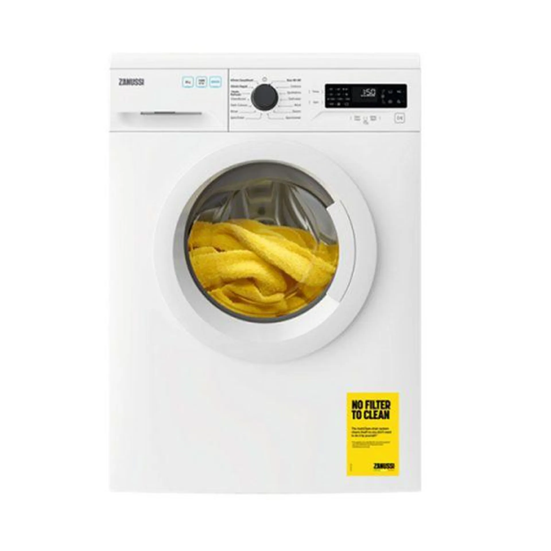 Zanussi 8KG 1400 Spin Washing Machine – White
