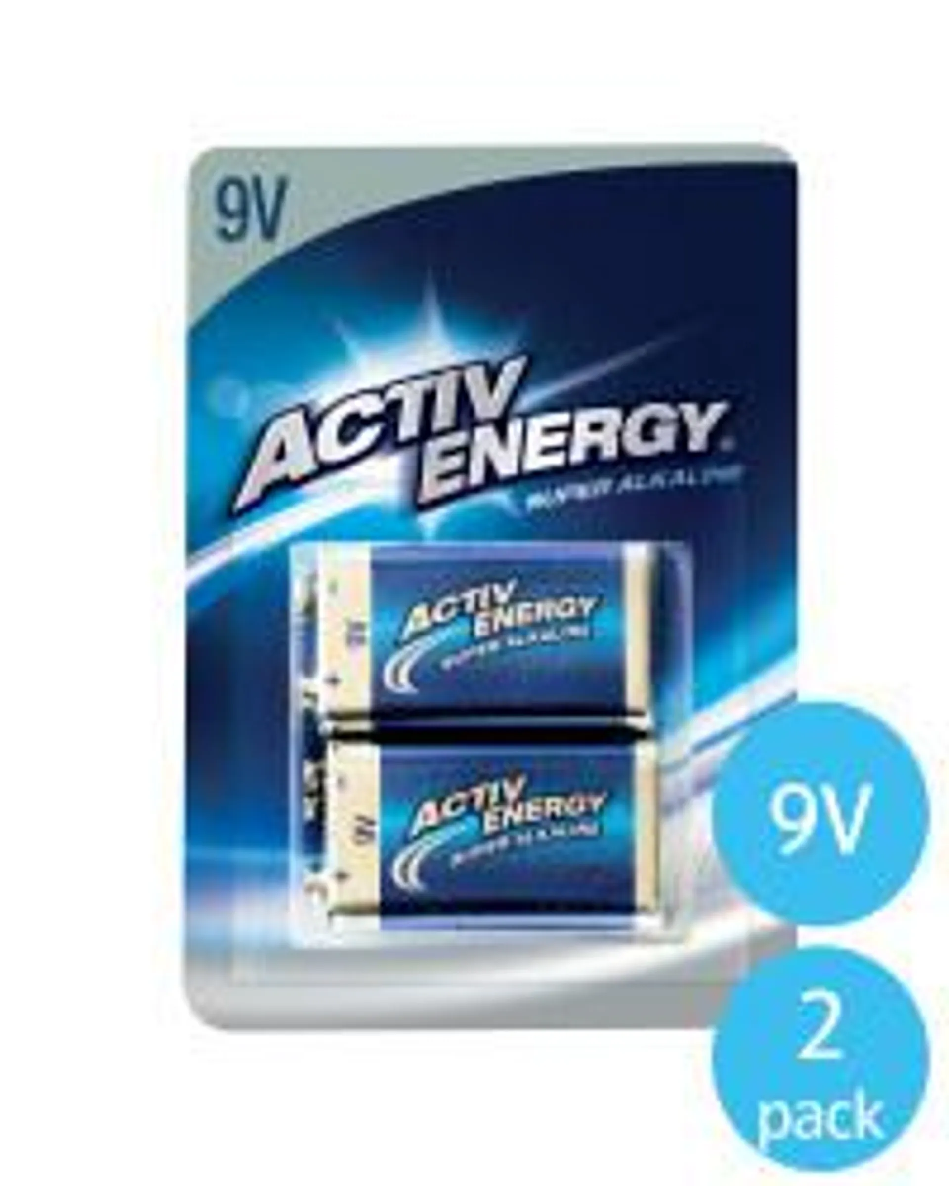 Activ Energy 9V Batteries Pack of 2