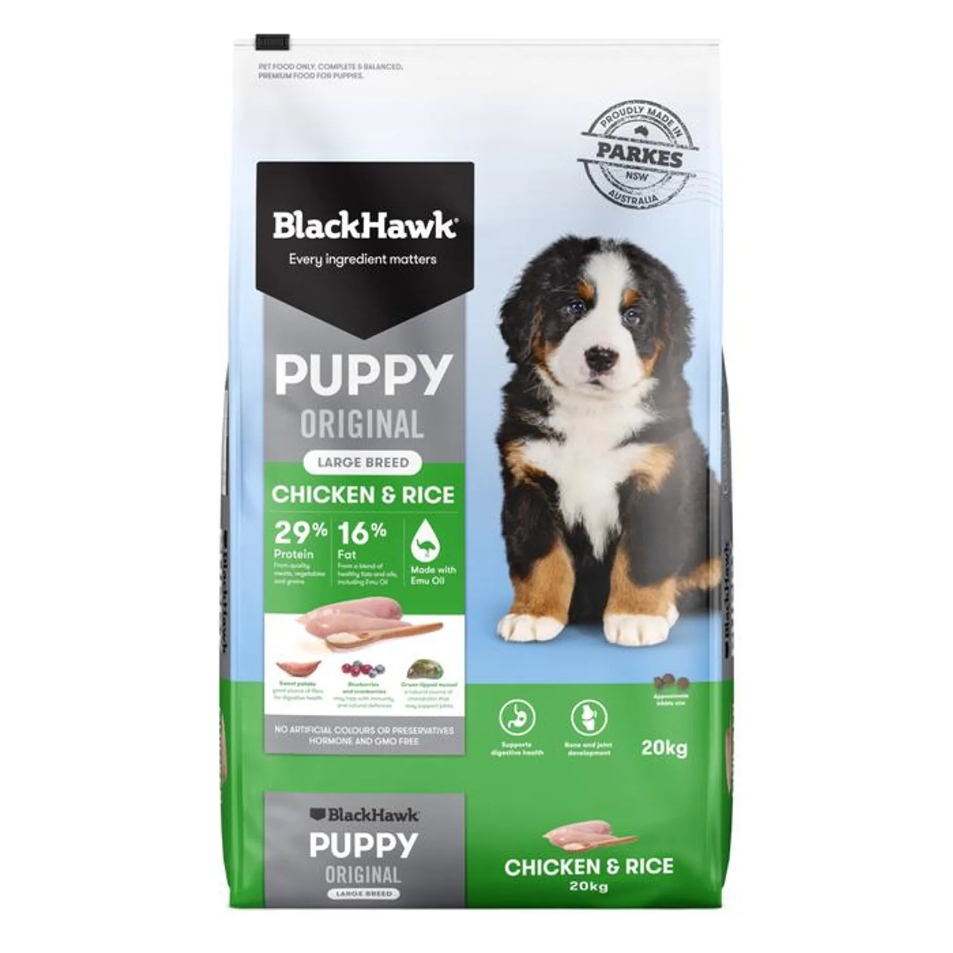 Black Hawk Chicken Large Breed Puppy Food 20kg