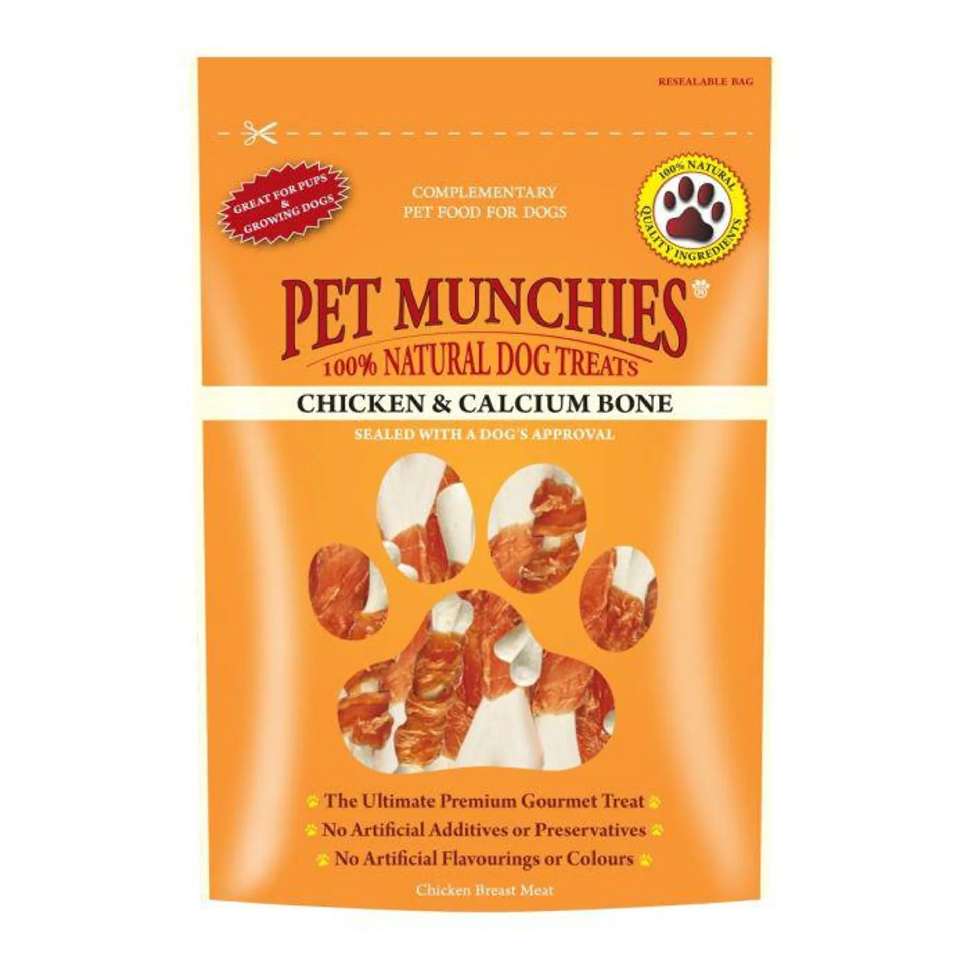 Pet Munchies Chicken & Calcium Bones 100G