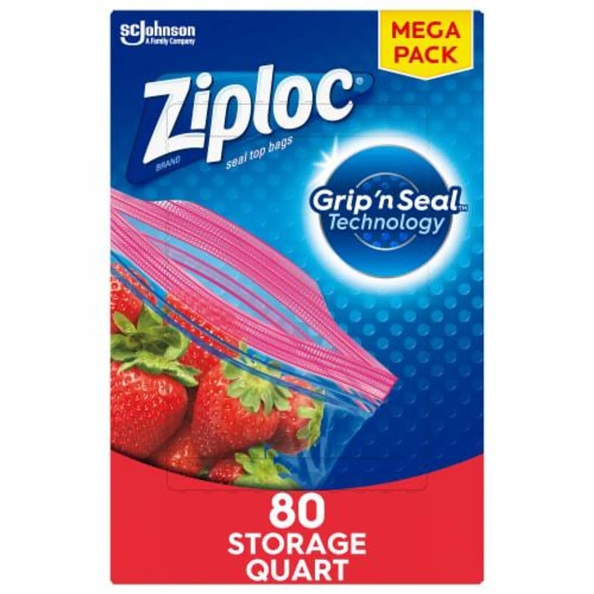 Ziploc® Quart Storage Bags