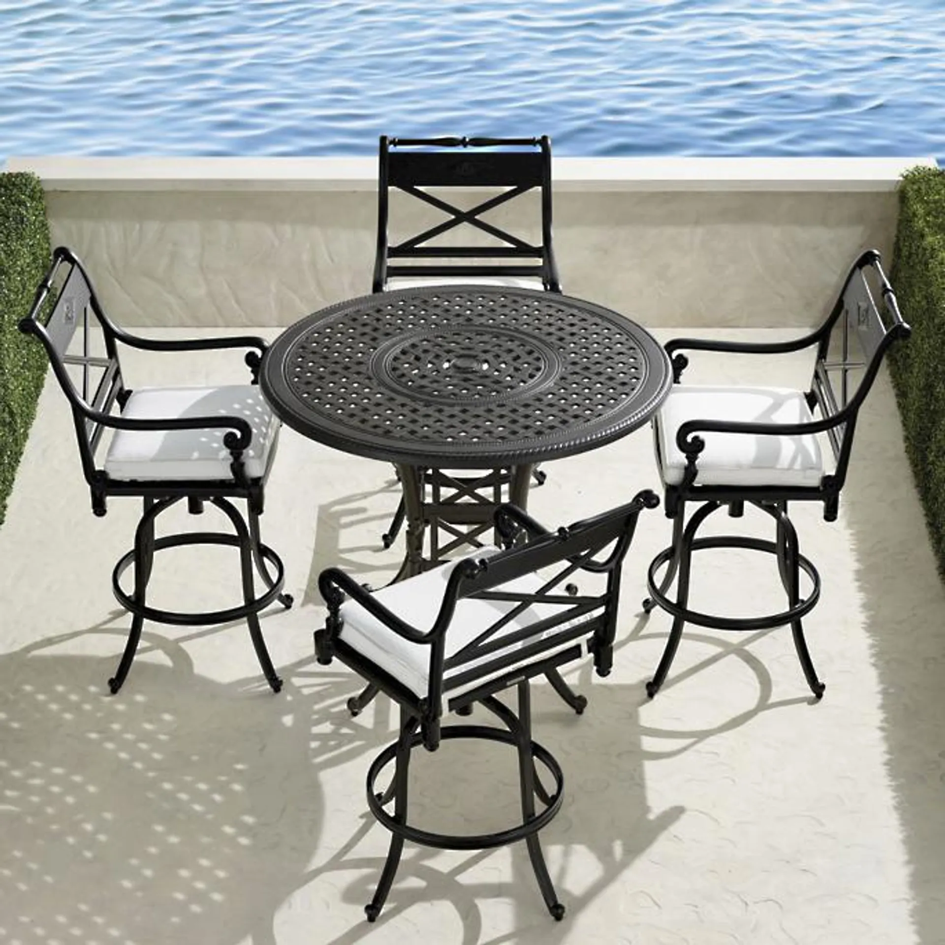 Carlisle 5-pc. High Dining Set in Onyx Finish