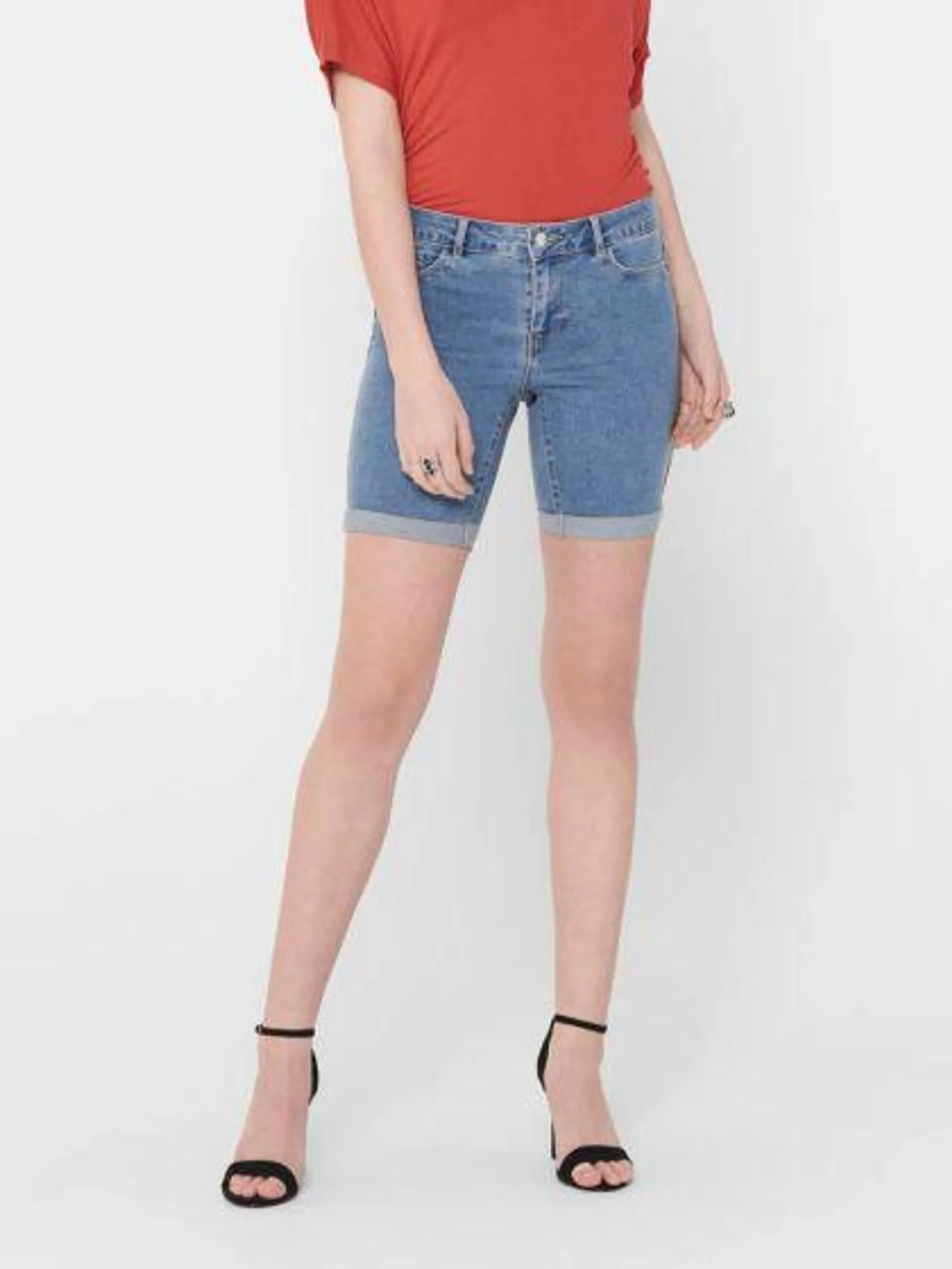 Only farkkushortsit Onlsun Anne blue