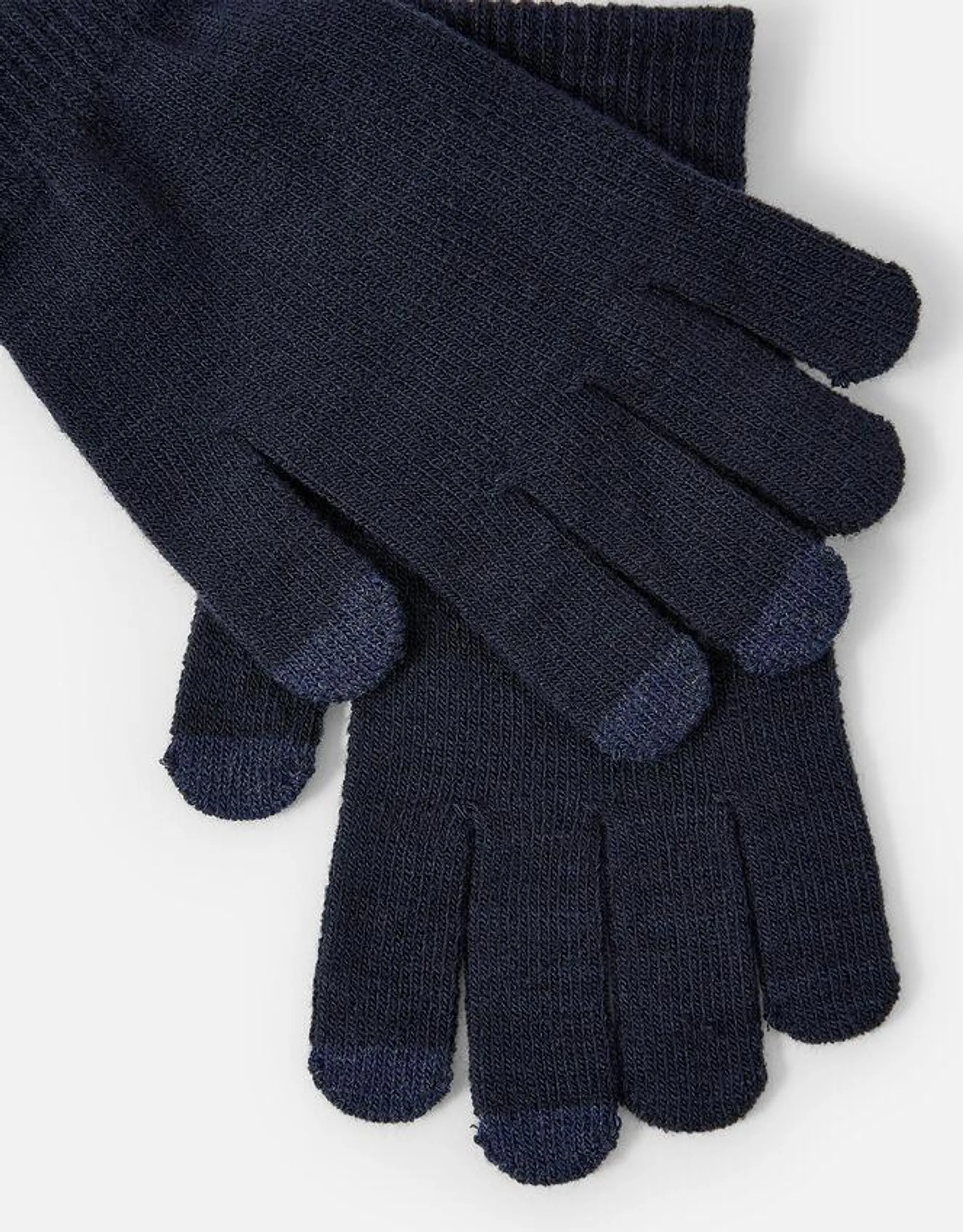 Super-Stretch Touchscreen Gloves Set of Two
